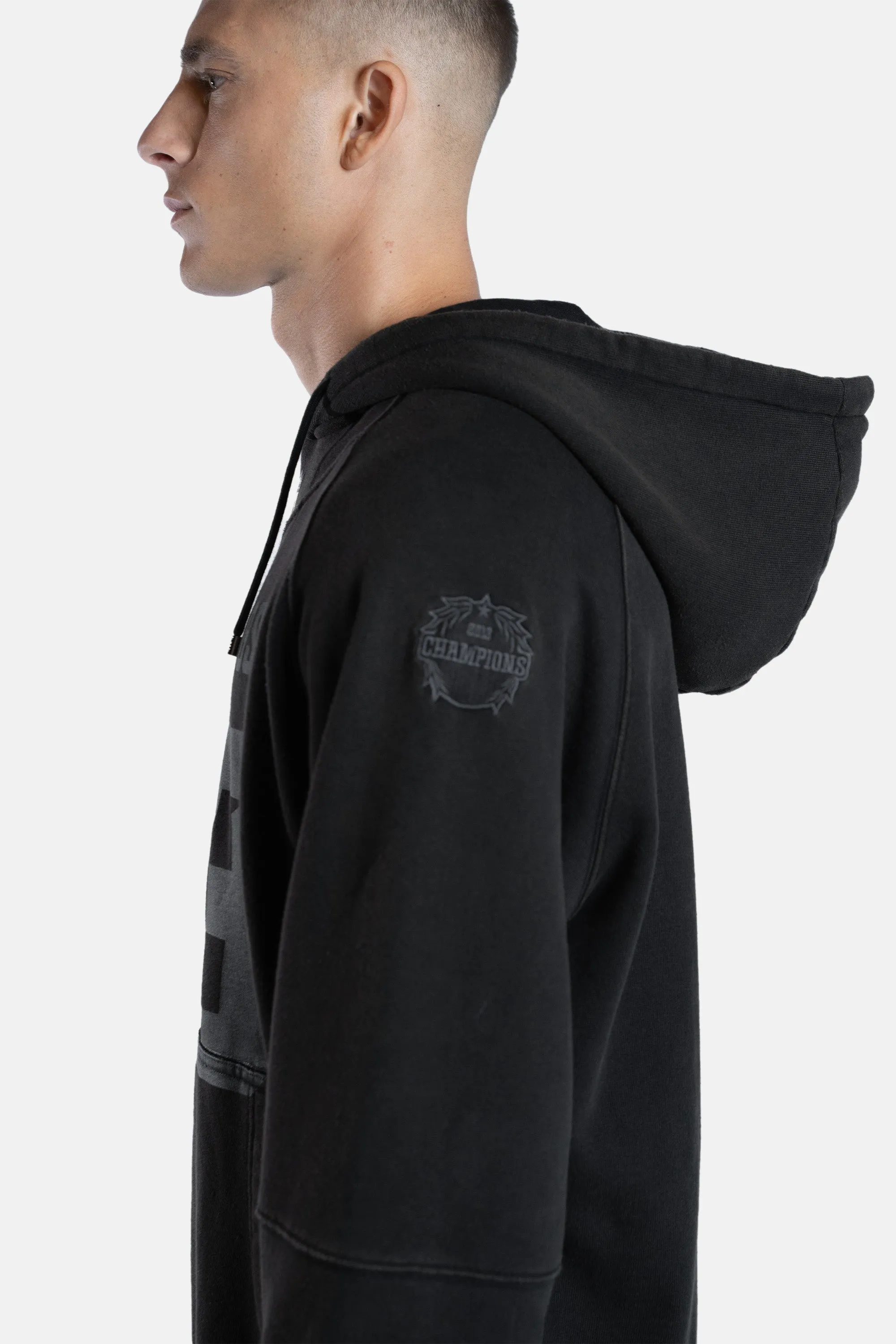 NFL x BALR. Washed Box Hoodie Jet Black