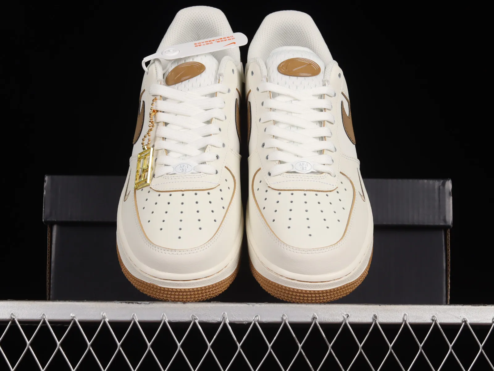 Nike Air Force 1 07 Low Mocha Brown Cream White FB1839-666