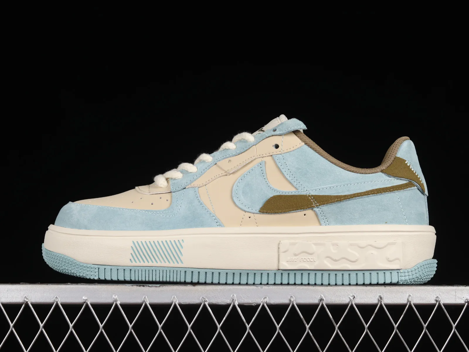 Nike Air Force 1 Fontanka Light Blue Brown White CW6688-805