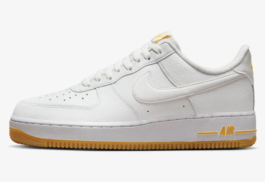 Nike Air Force 1 Low University Gold White Gum Light Brown DZ4512-100