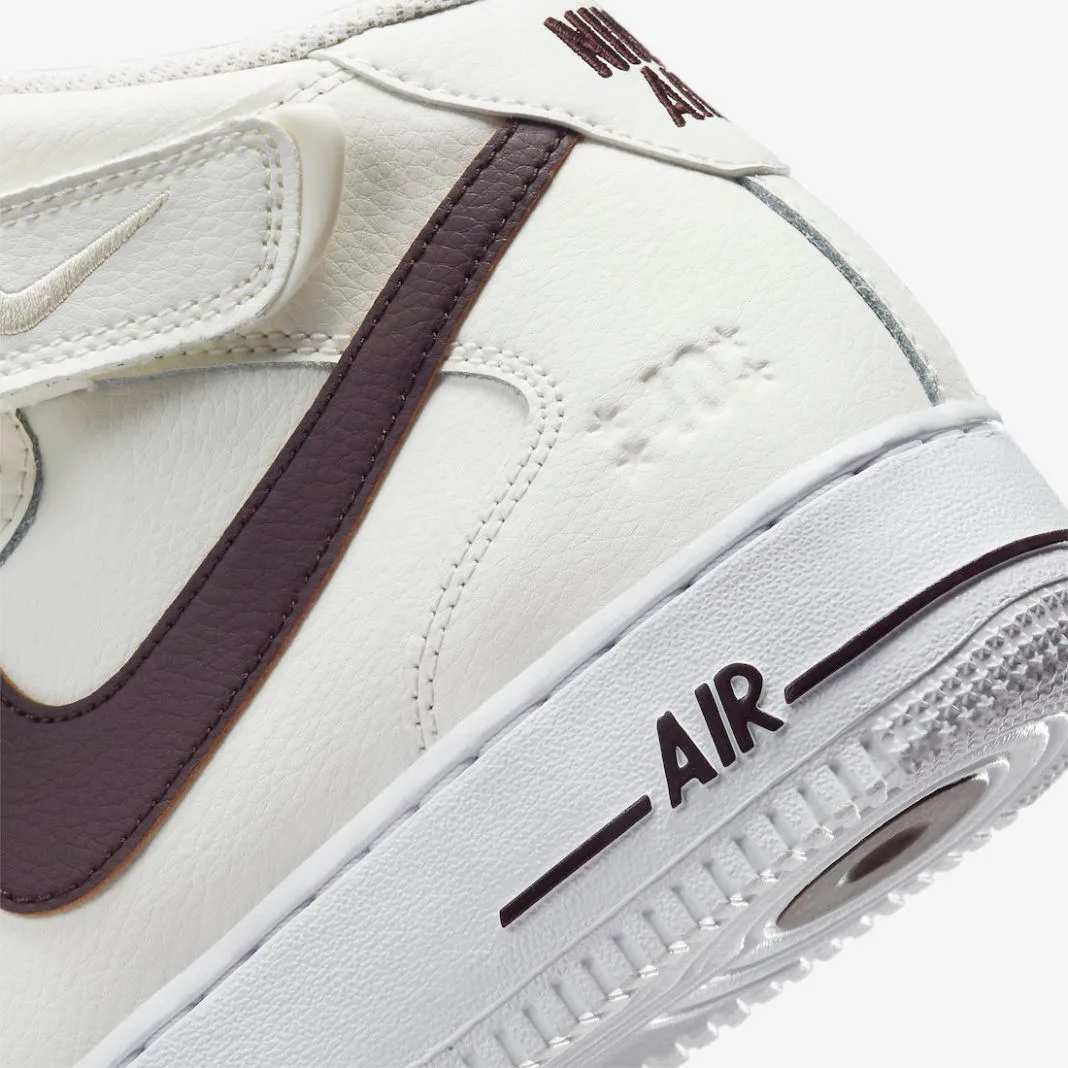 Nike Air Force 1 Mid 40th Anniversary Sail Malachite White Brown Basalt DR9513-100