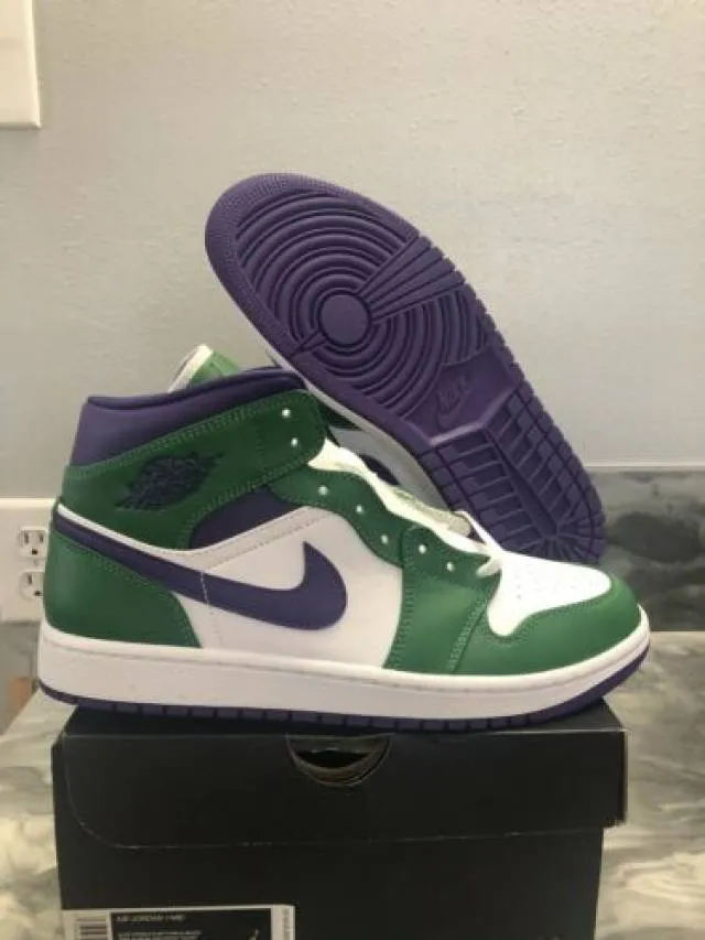 Nike air jordan 1 mid incredible hulk