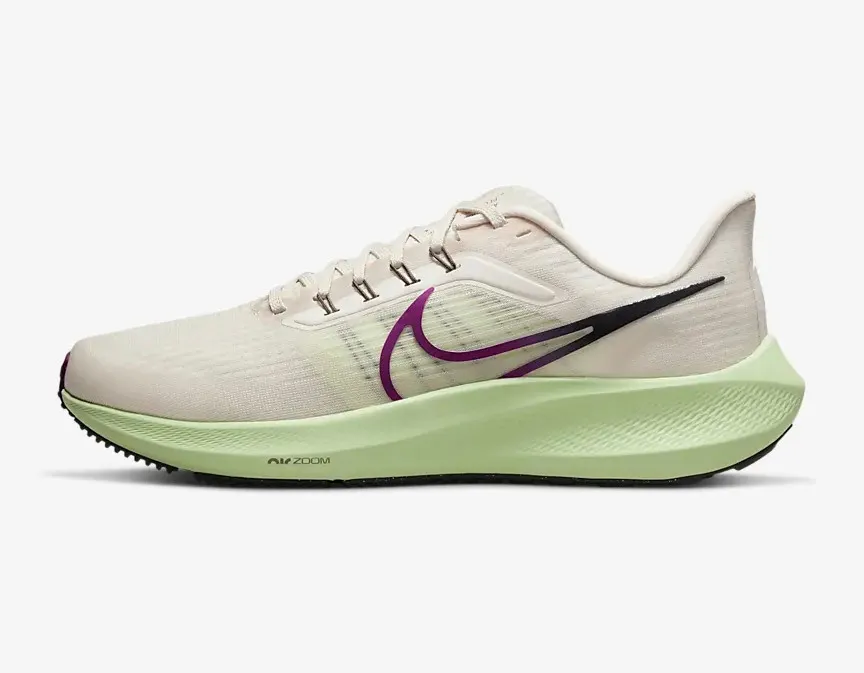 Nike Air Zoom Pegasus 39 Light Orewood Brown Sail Barely Volt Red Plum DH4071-101