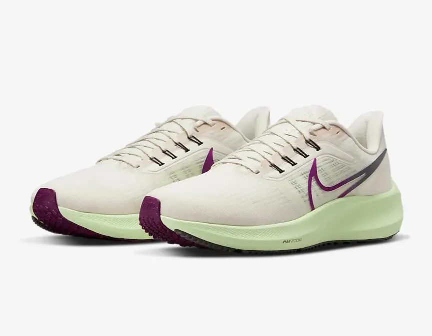 Nike Air Zoom Pegasus 39 Light Orewood Brown Sail Barely Volt Red Plum DH4071-101