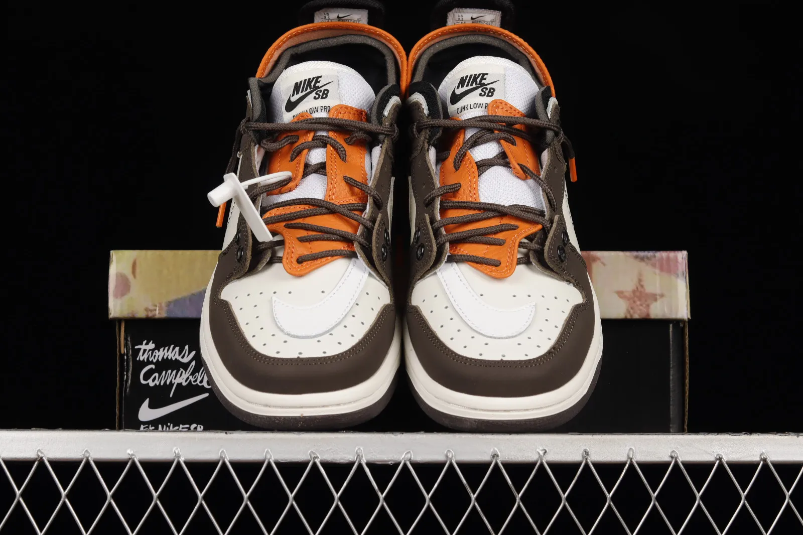 Nike SB Dunk Low Dark Brown Orange White BQ6817-027