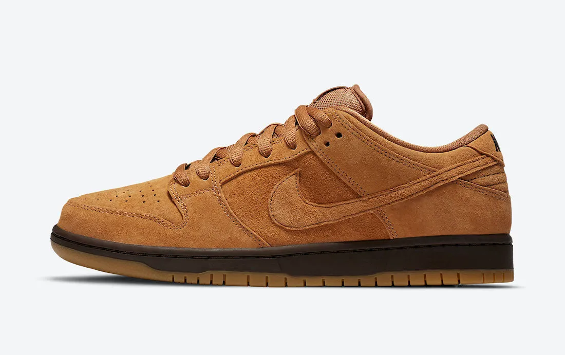 Nike SB Dunk Low Wheat Mocha White Baroque Brown Gum BQ6817-204