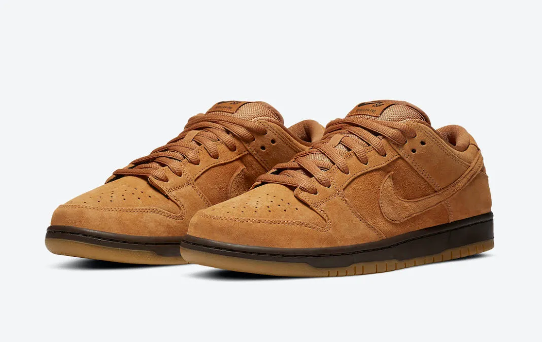 Nike SB Dunk Low Wheat Mocha White Baroque Brown Gum BQ6817-204