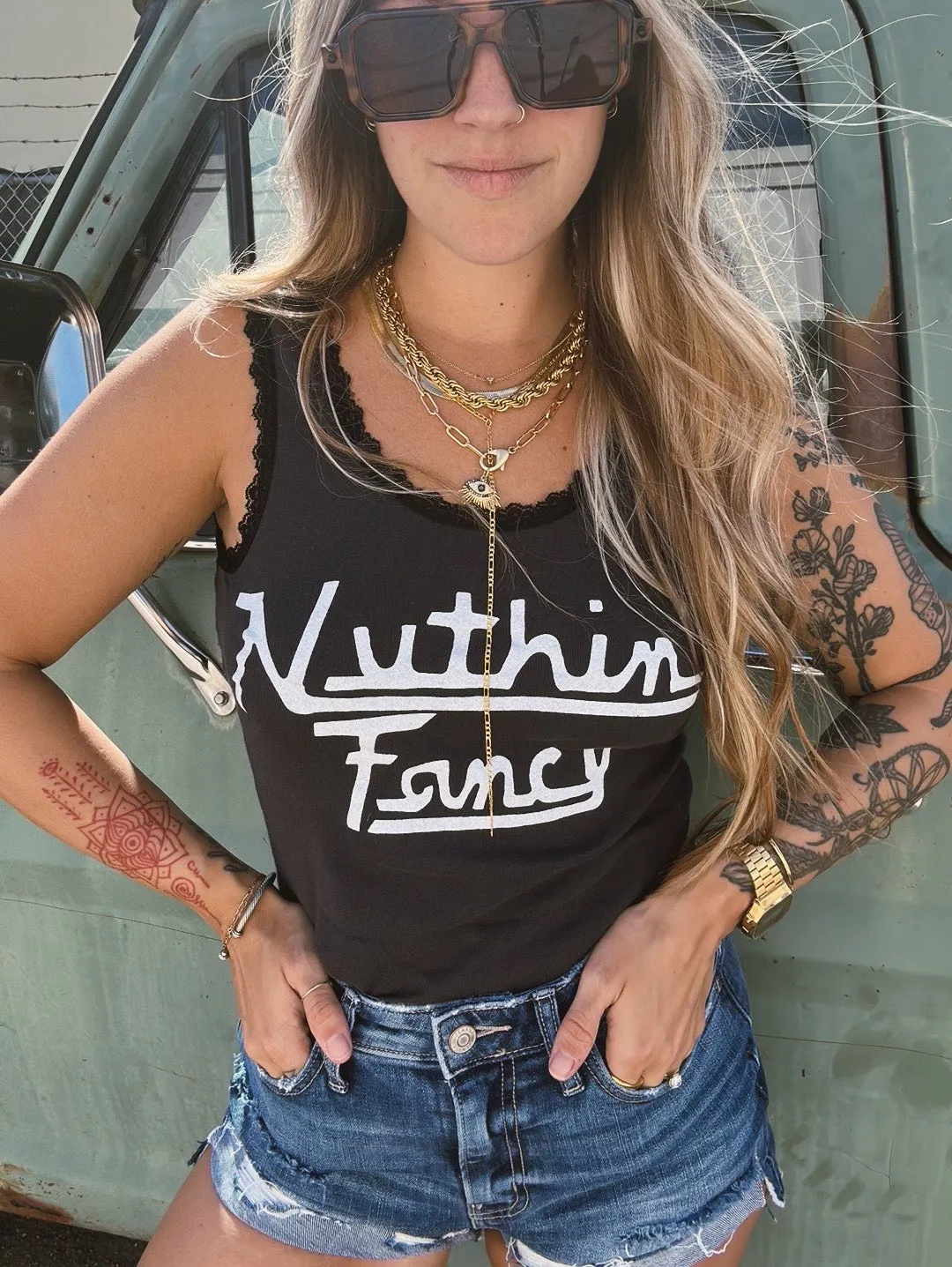 Nuthin' Fancy Lace Tank