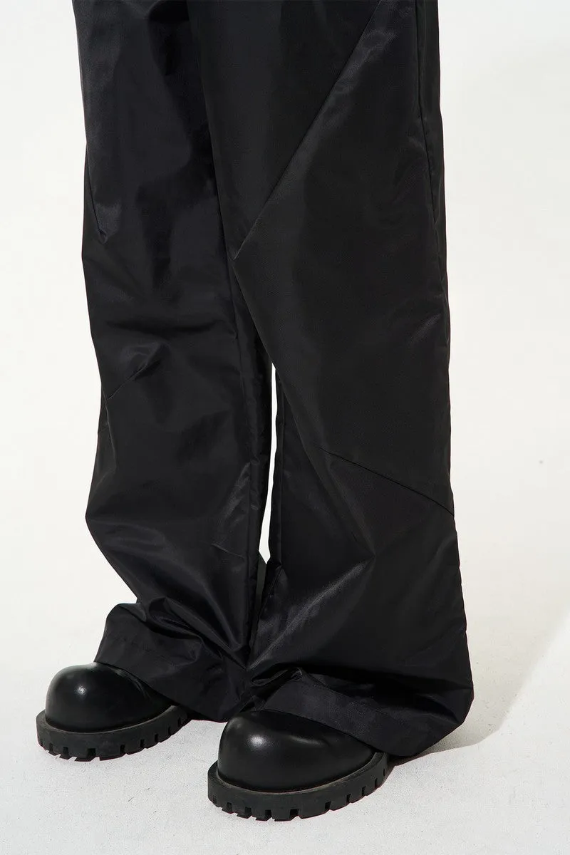 Nylon Straight Trousers