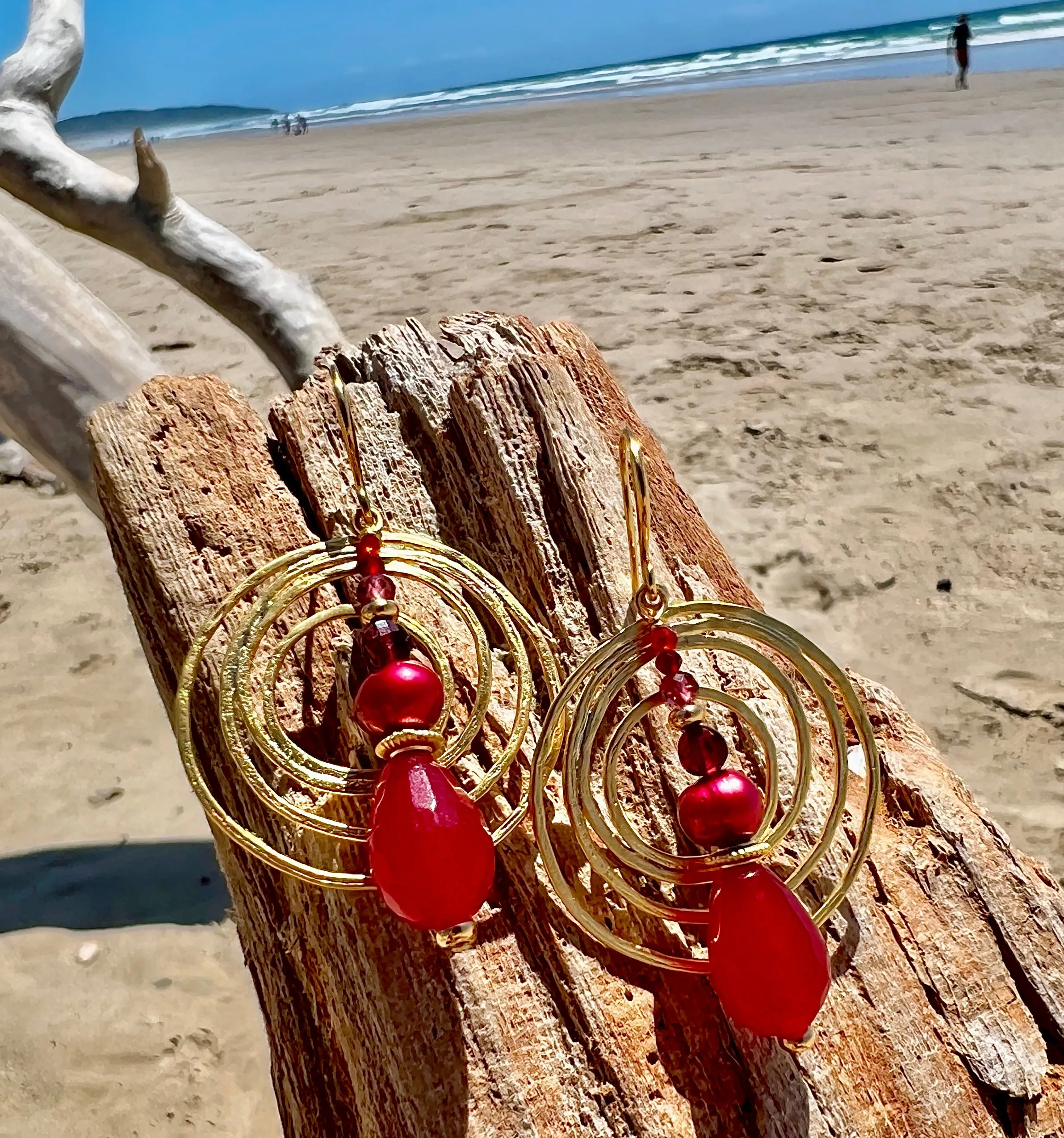 N°900 The Republic of Red Happiness Statement Earrings