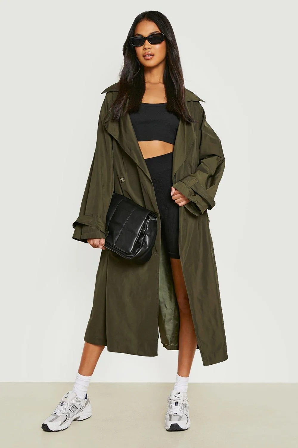 Oversized Luxe Belted Trench Coat