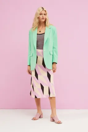 Oversized one-button jacket