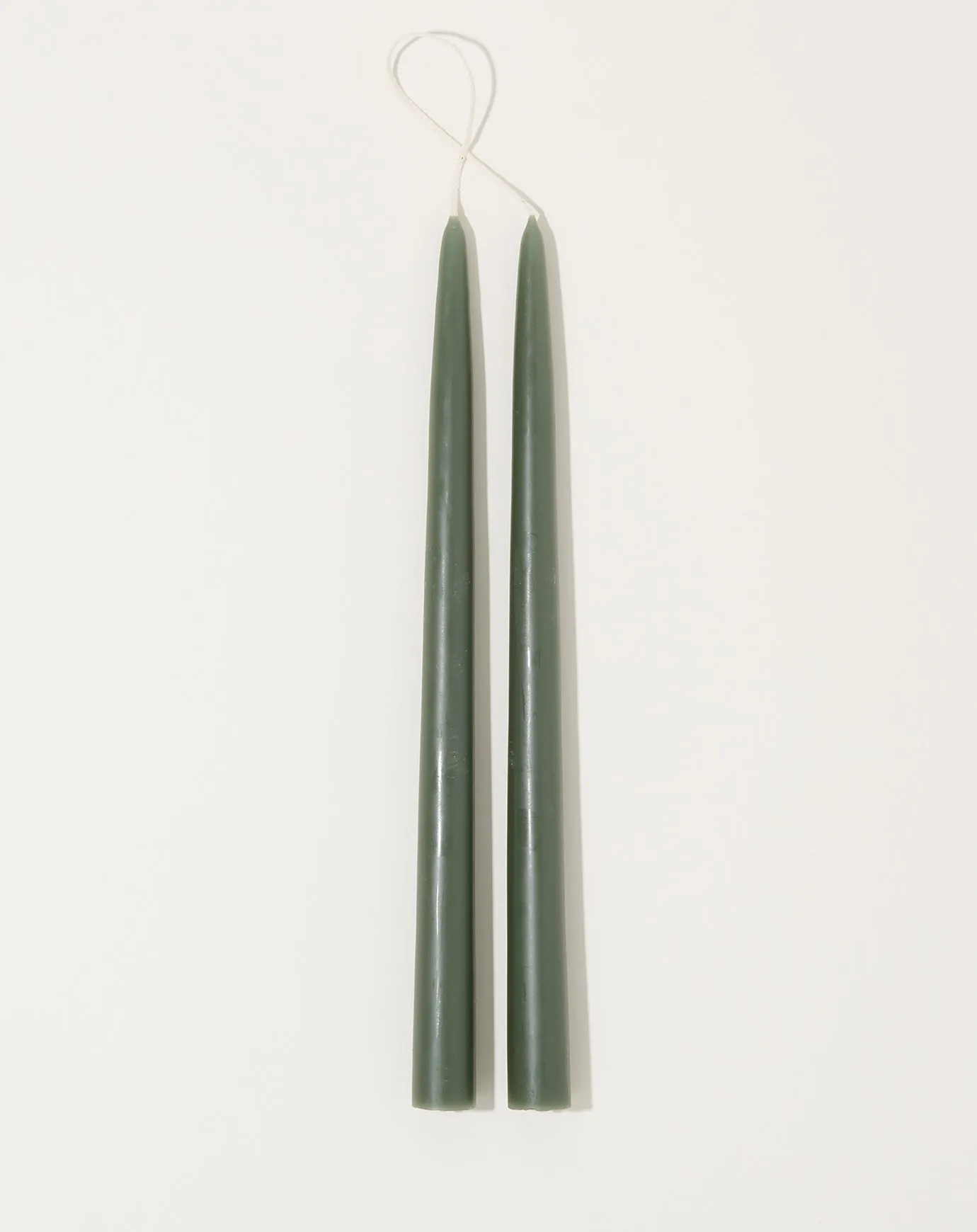Pair of 12 Taper Candles in Moss