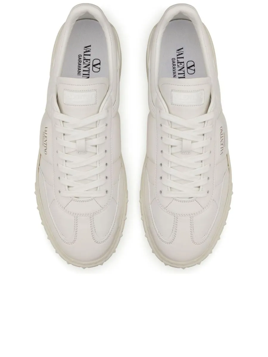 Panelled Sneakers With Rockstud Detail