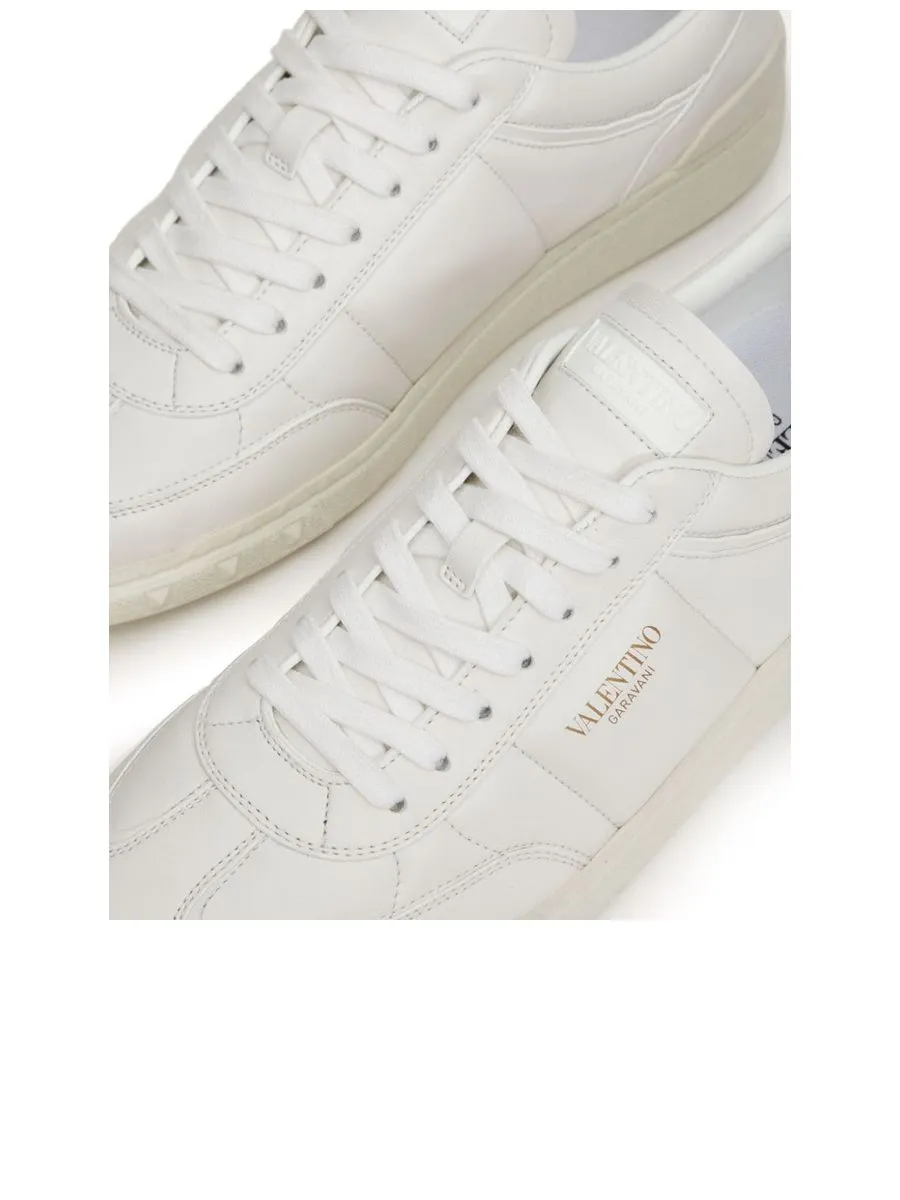 Panelled Sneakers With Rockstud Detail