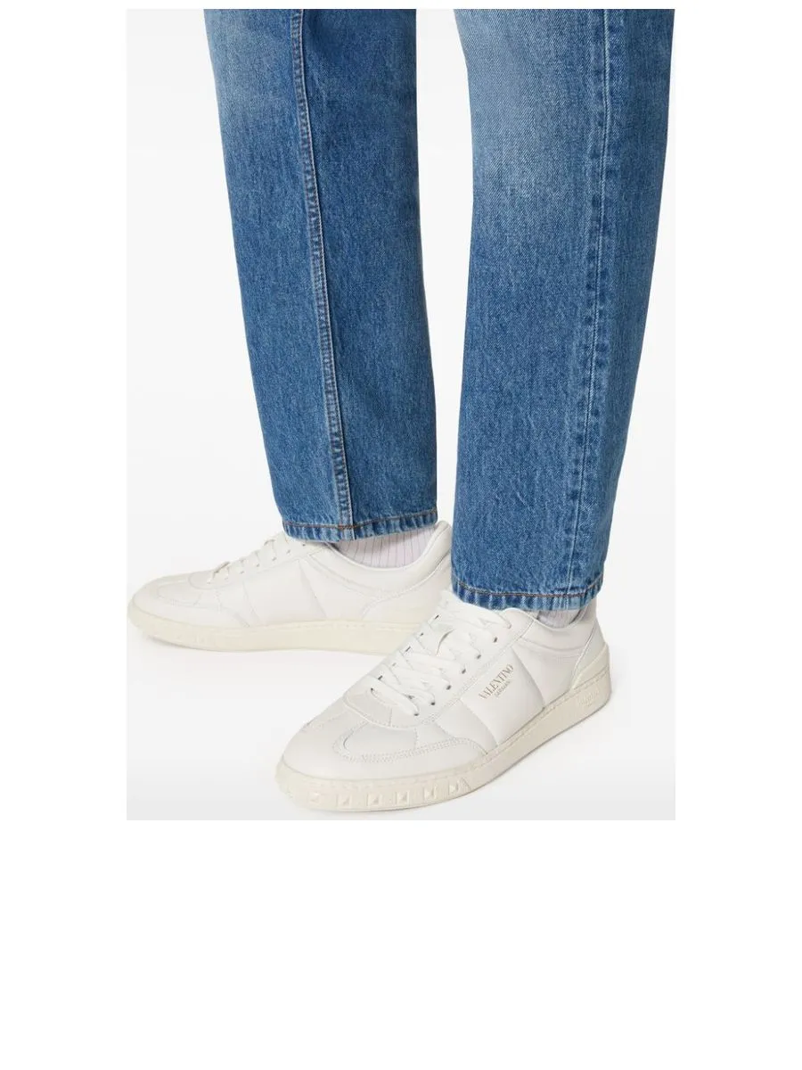 Panelled Sneakers With Rockstud Detail