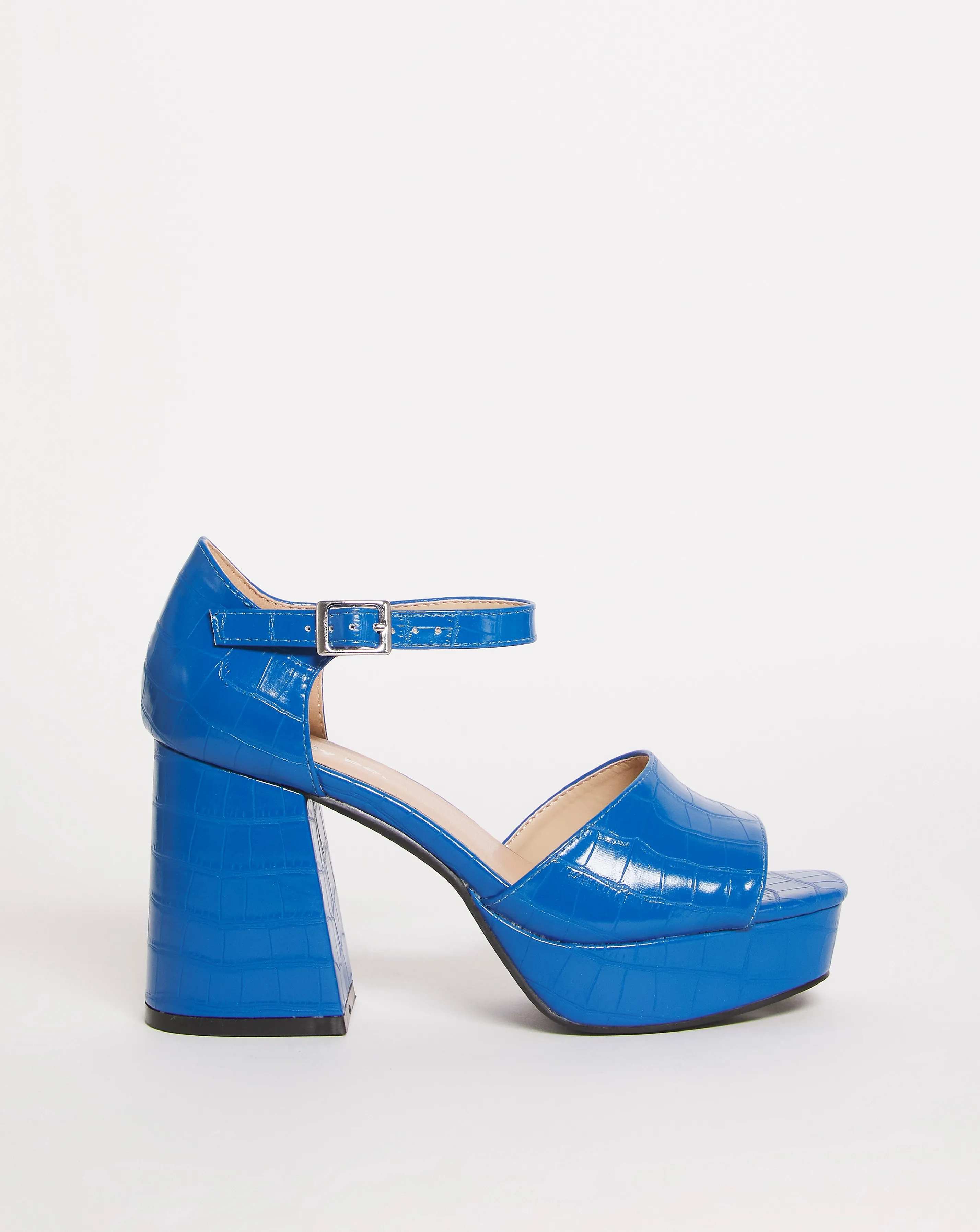 Pavla Classic Platform Heeled Sandals Wide Fit