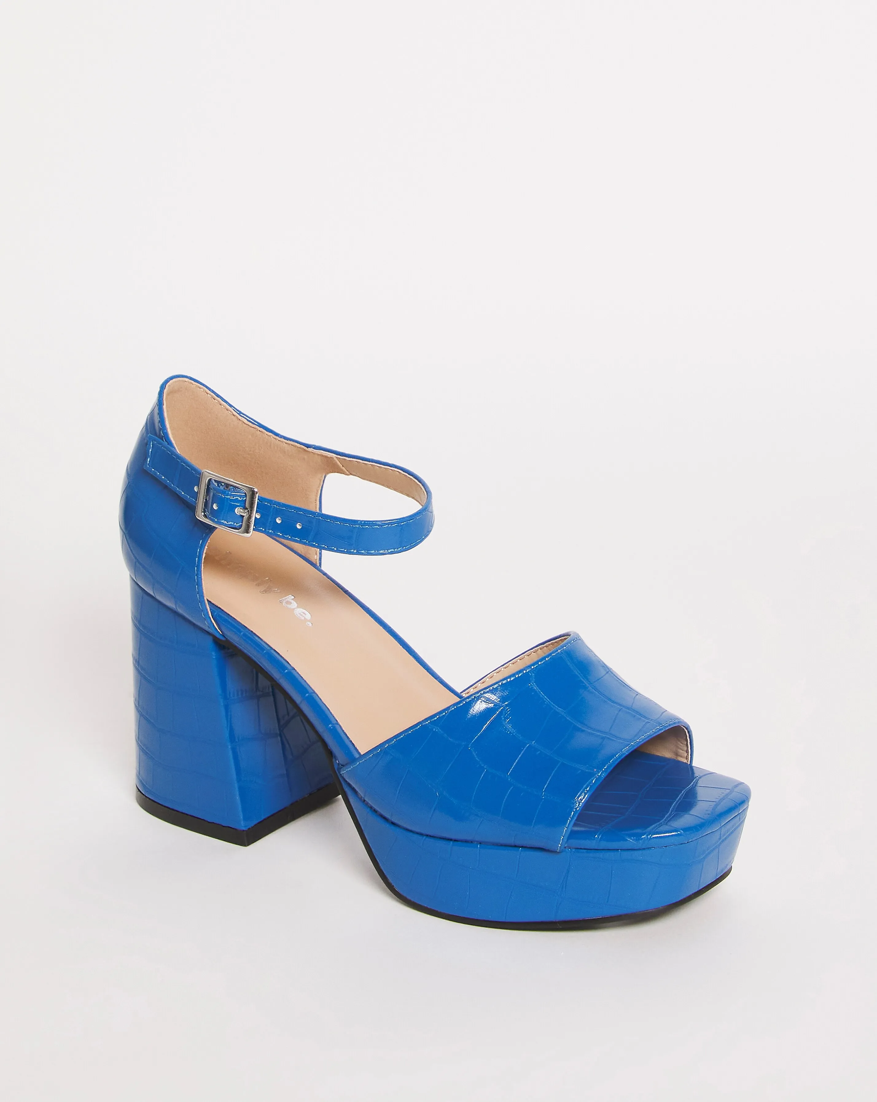 Pavla Classic Platform Heeled Sandals Wide Fit