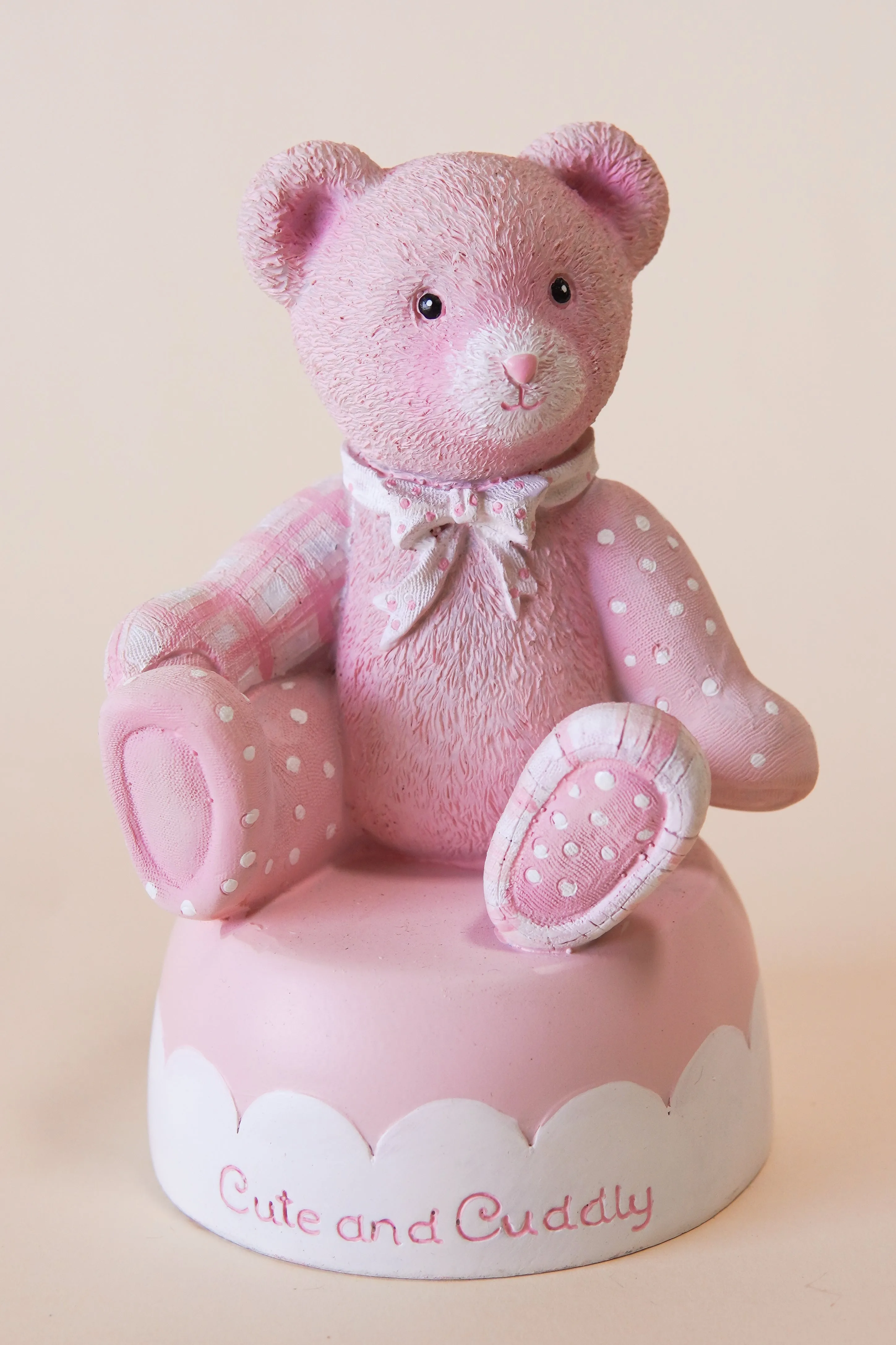 Pink Bear Musical Cute and Cuddly 6 H