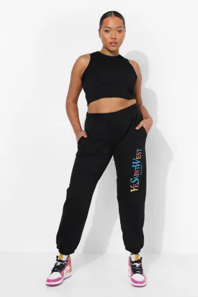 Plus Ye Saint West Rainbow Joggers