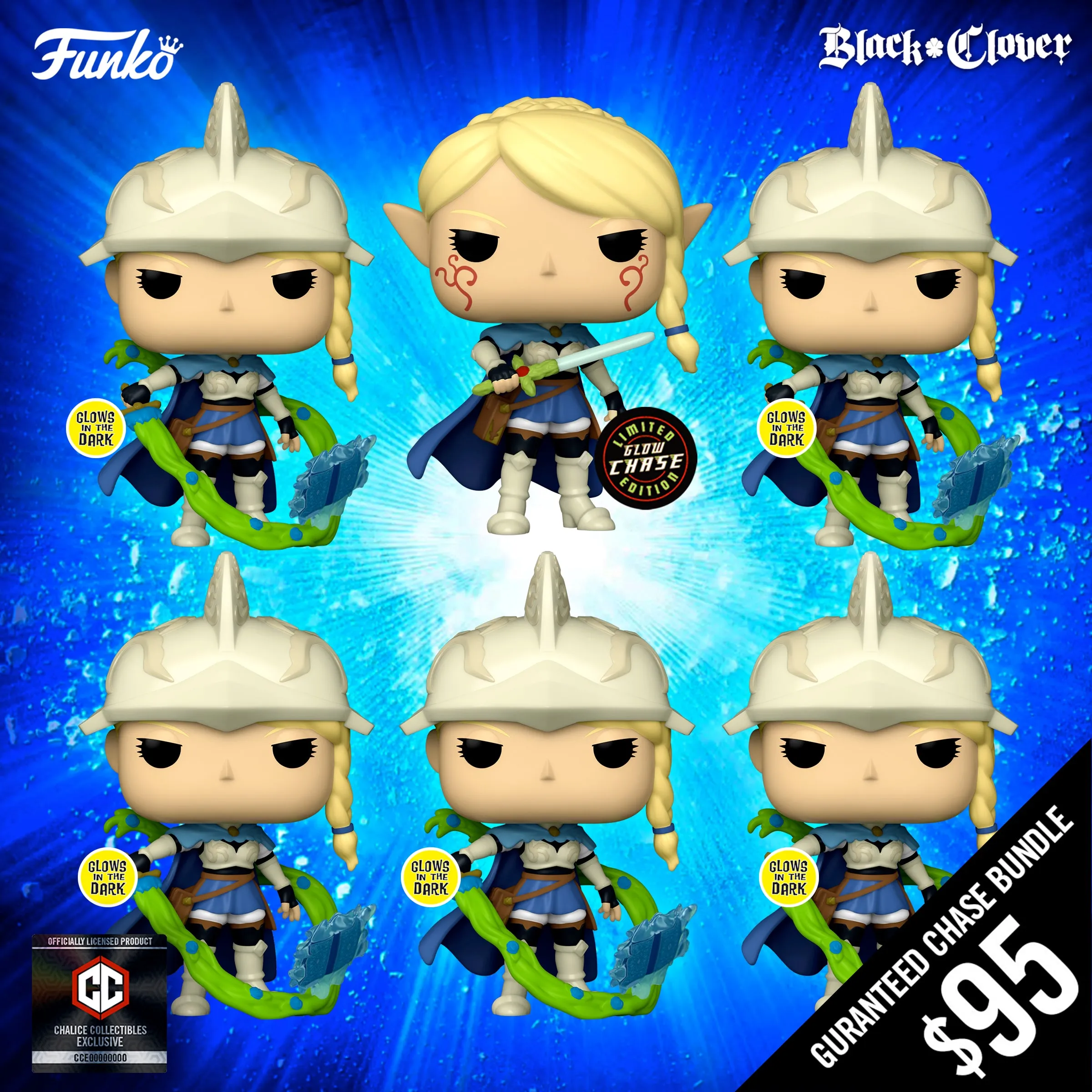 Pre-Order: Funko Pop! Chalice Collectibles Exclusive: Black Clover: Charlotte (Guaranteed Chase Bundle) #1155