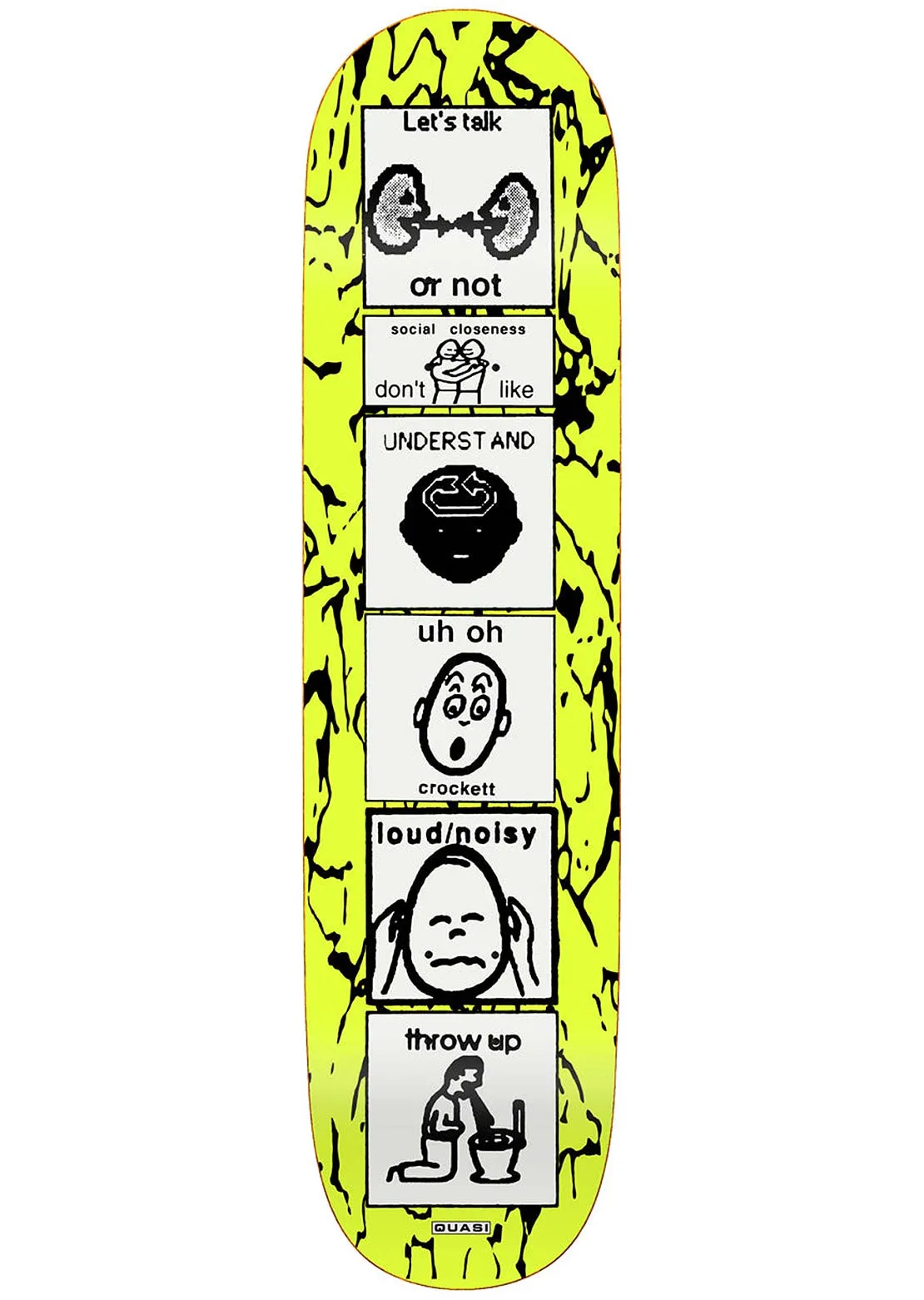Quasi Crockett The Puker Skateboard Deck
