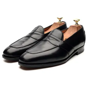 Ralph Lauren Black Leather Split Toe Loafers UK 7.5