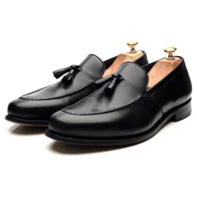 'Ramsden' Black Leather Tassel Loafers UK 11 F