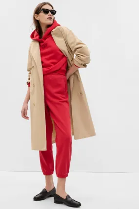 Red Logo Hi-Low Hem Hoodie