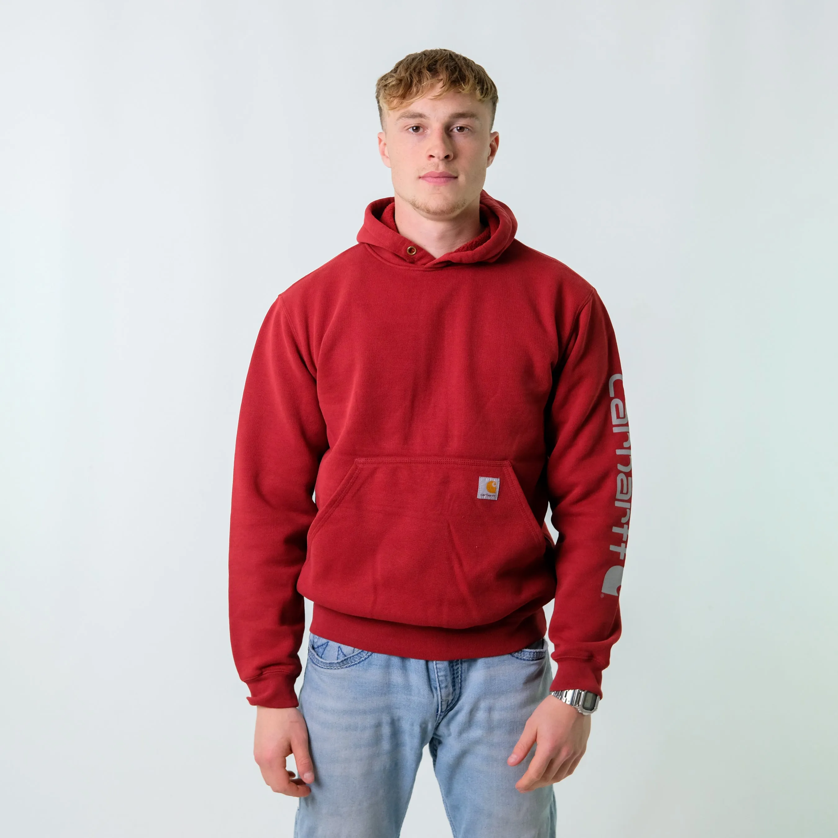 Red y2ks Carhartt Hoodie (S)