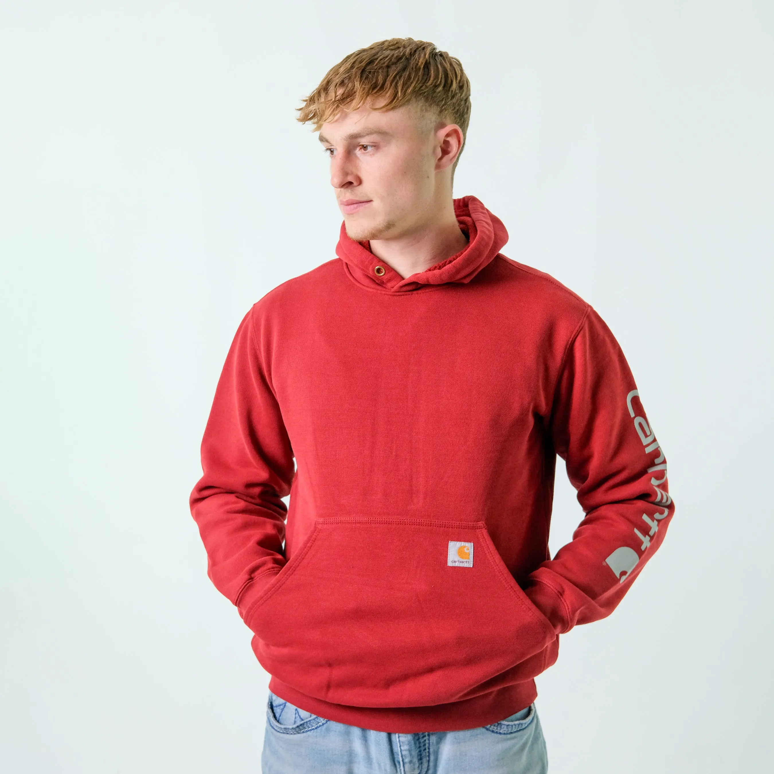 Red y2ks Carhartt Hoodie (S)