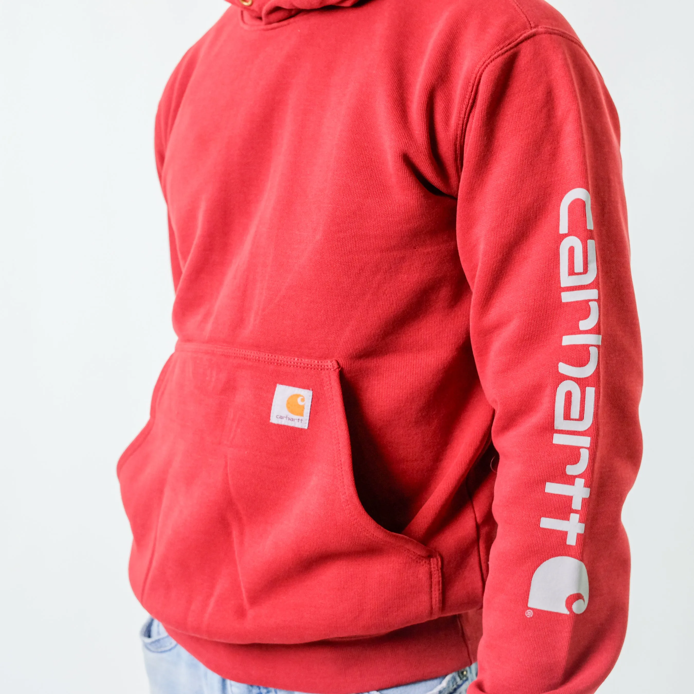 Red y2ks Carhartt Hoodie (S)