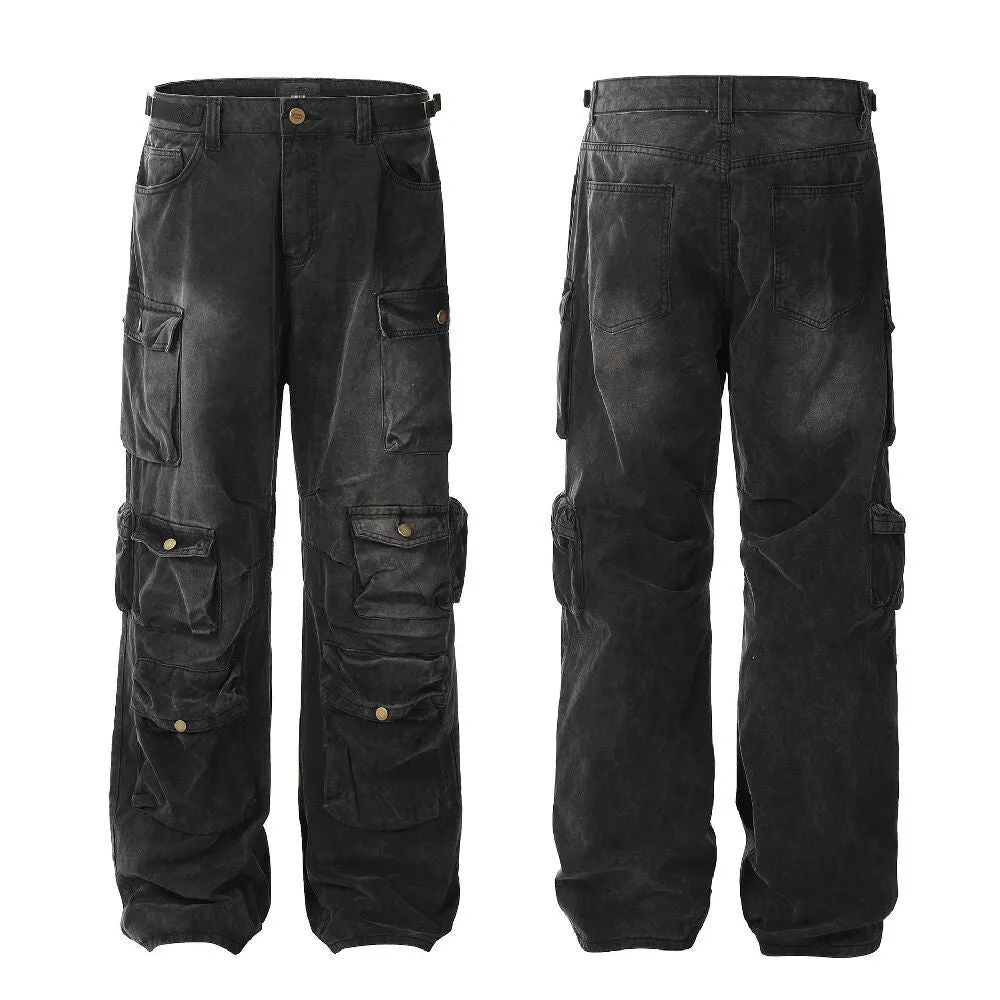 Retro Washed Cargo Pants