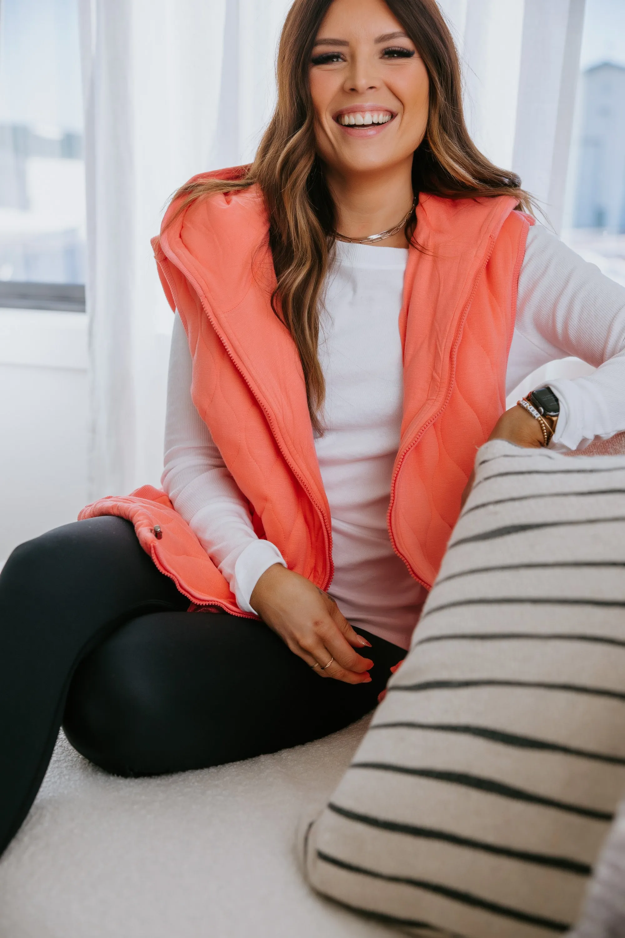 Rhena Quilted Knit Vest