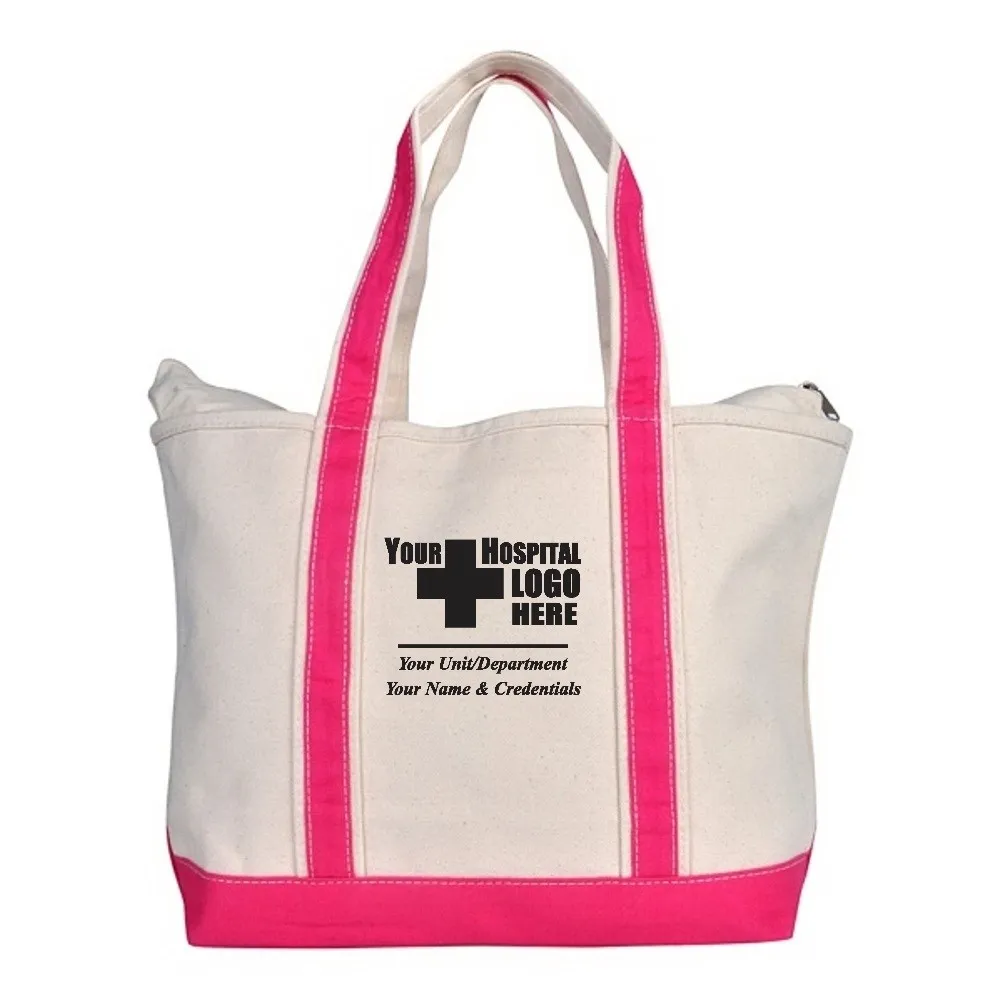 Rhombus Large Boat Tote Canvas Bag