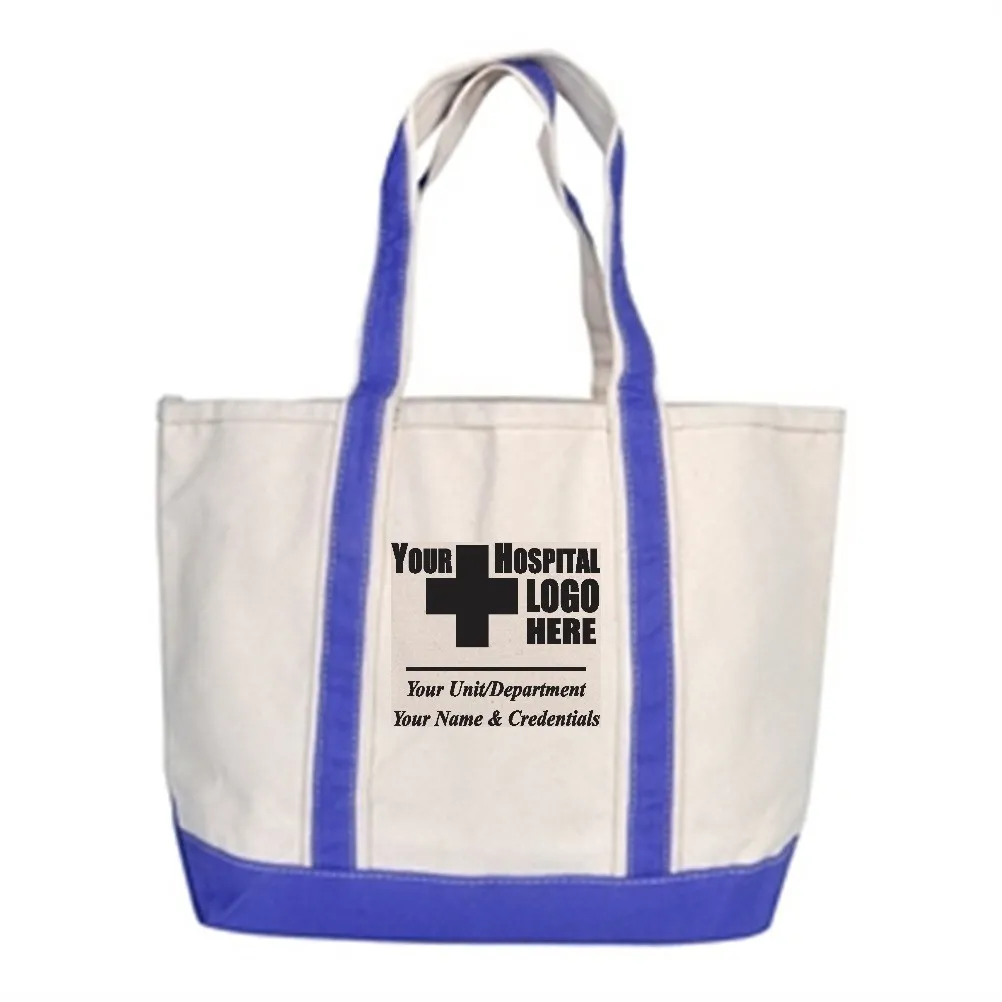 Rhombus Large Boat Tote Canvas Bag