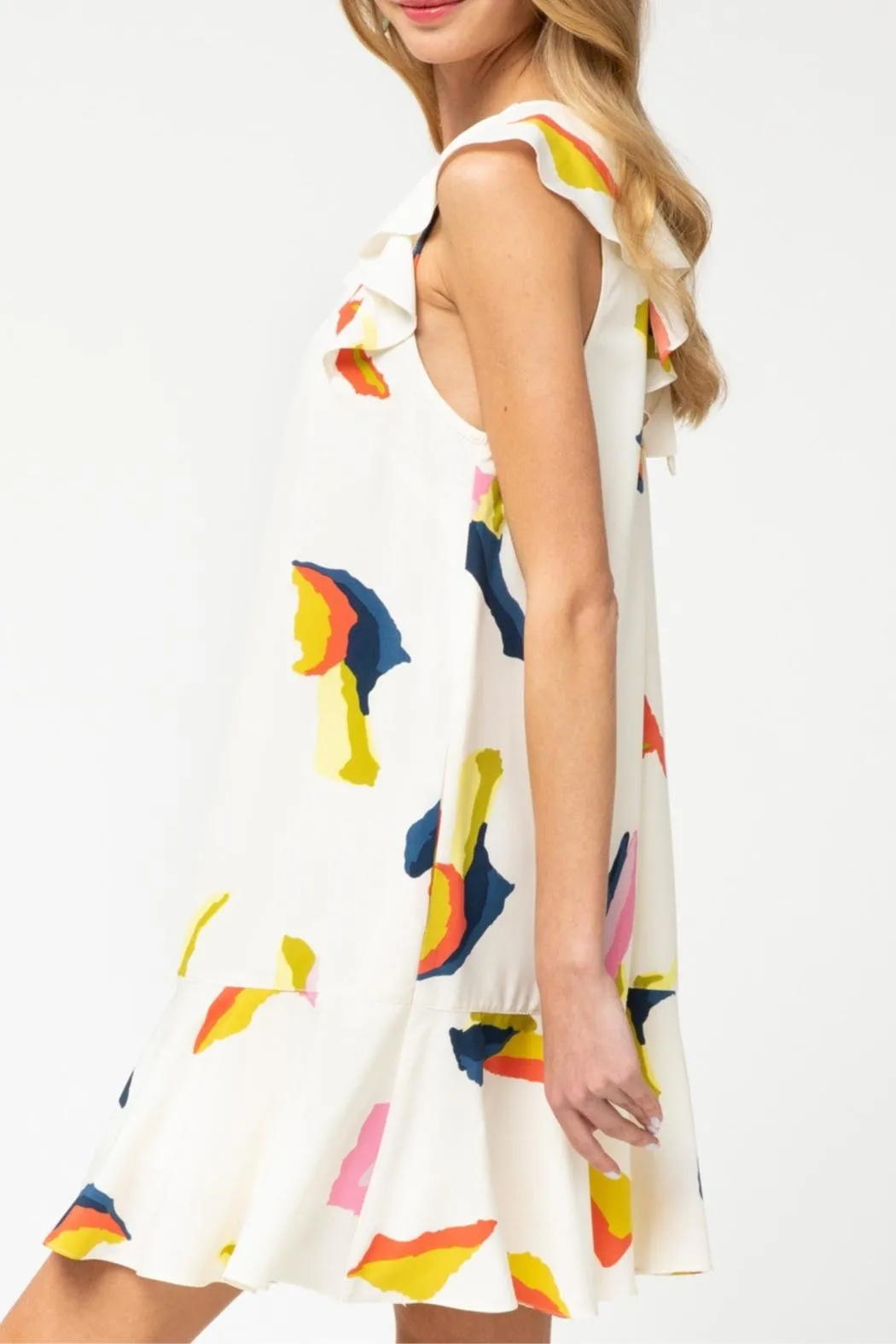 Ruffle Detail Dress