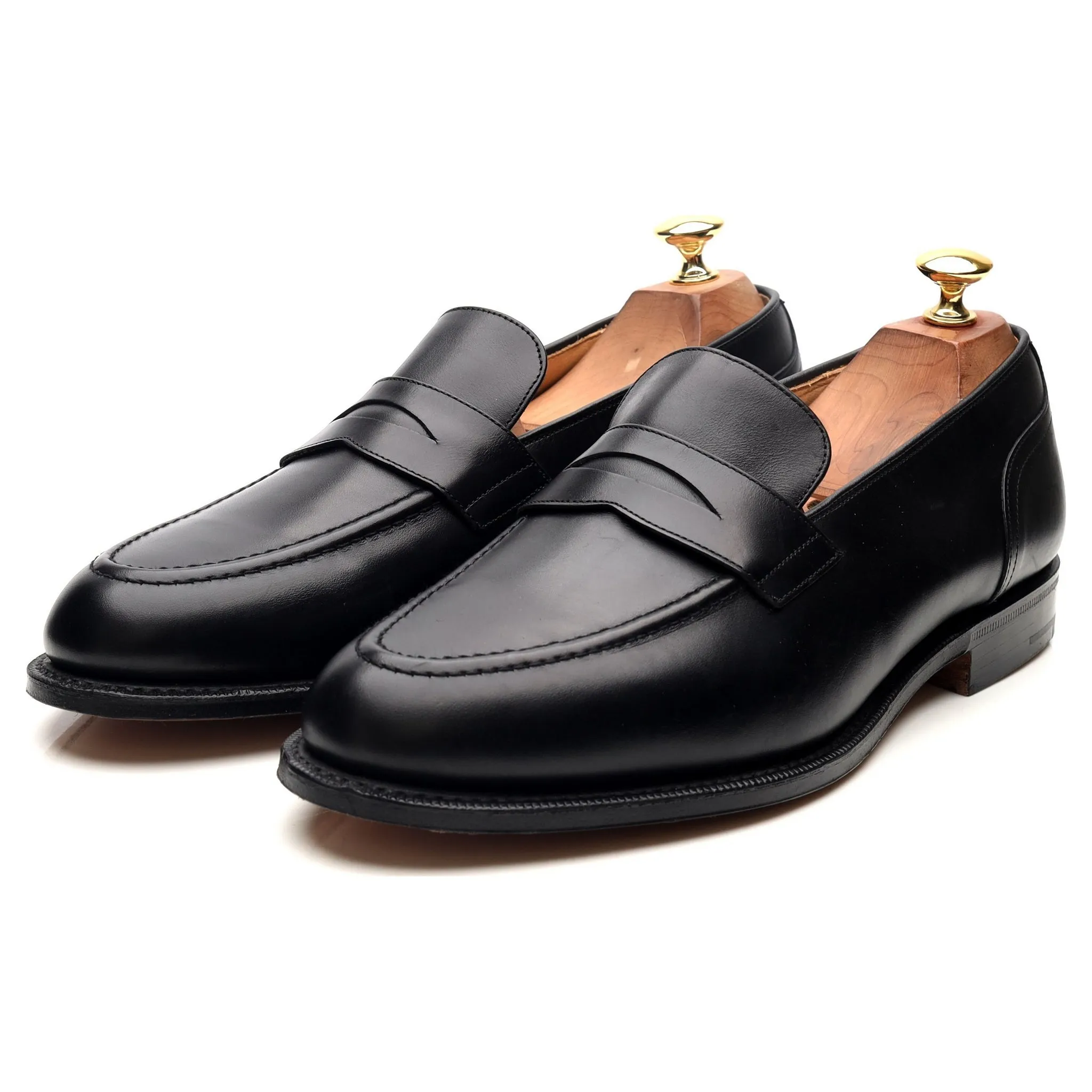 'Salisbury' Black Leather Loafers UK 9 G