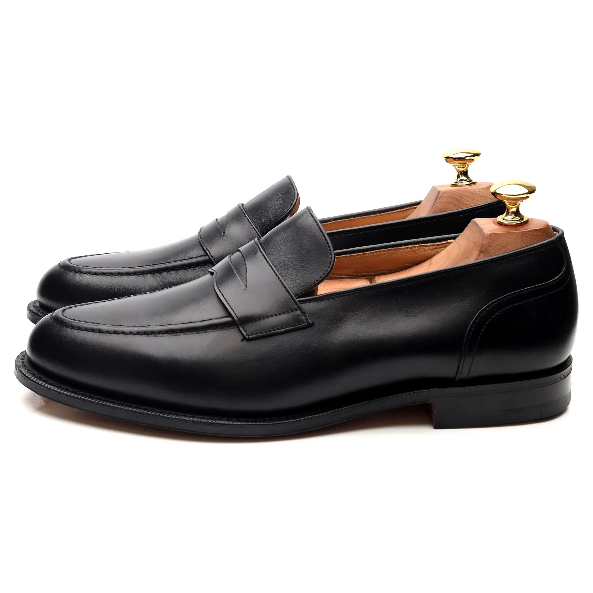 'Salisbury' Black Leather Loafers UK 9 G