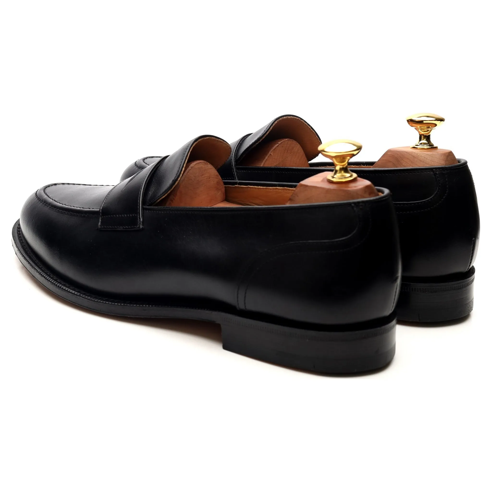 'Salisbury' Black Leather Loafers UK 9 G