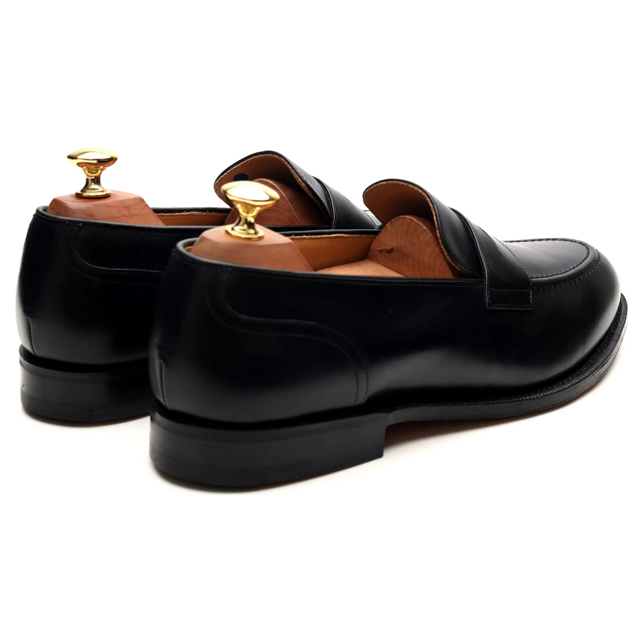 'Salisbury' Black Leather Loafers UK 9 G