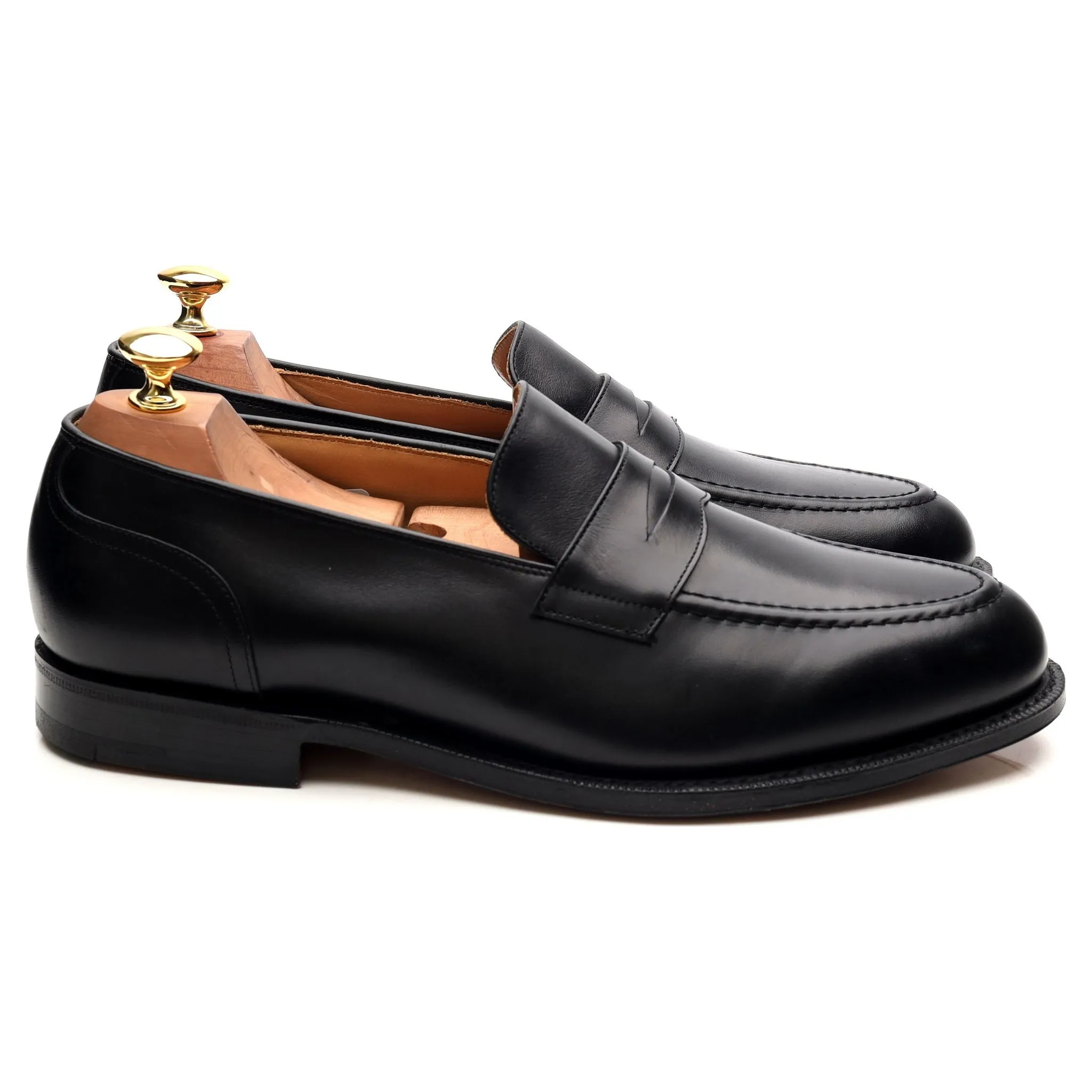 'Salisbury' Black Leather Loafers UK 9 G