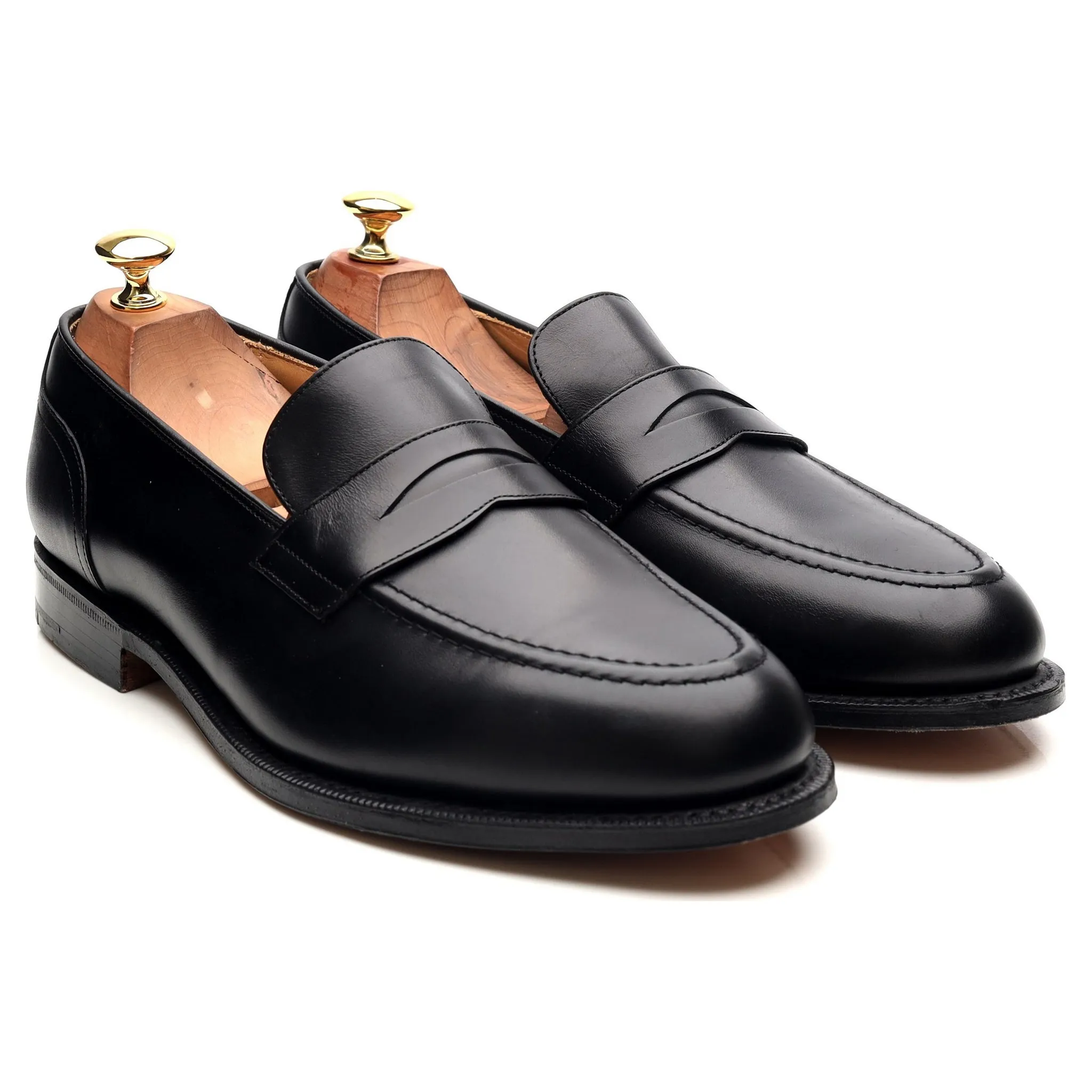 'Salisbury' Black Leather Loafers UK 9 G