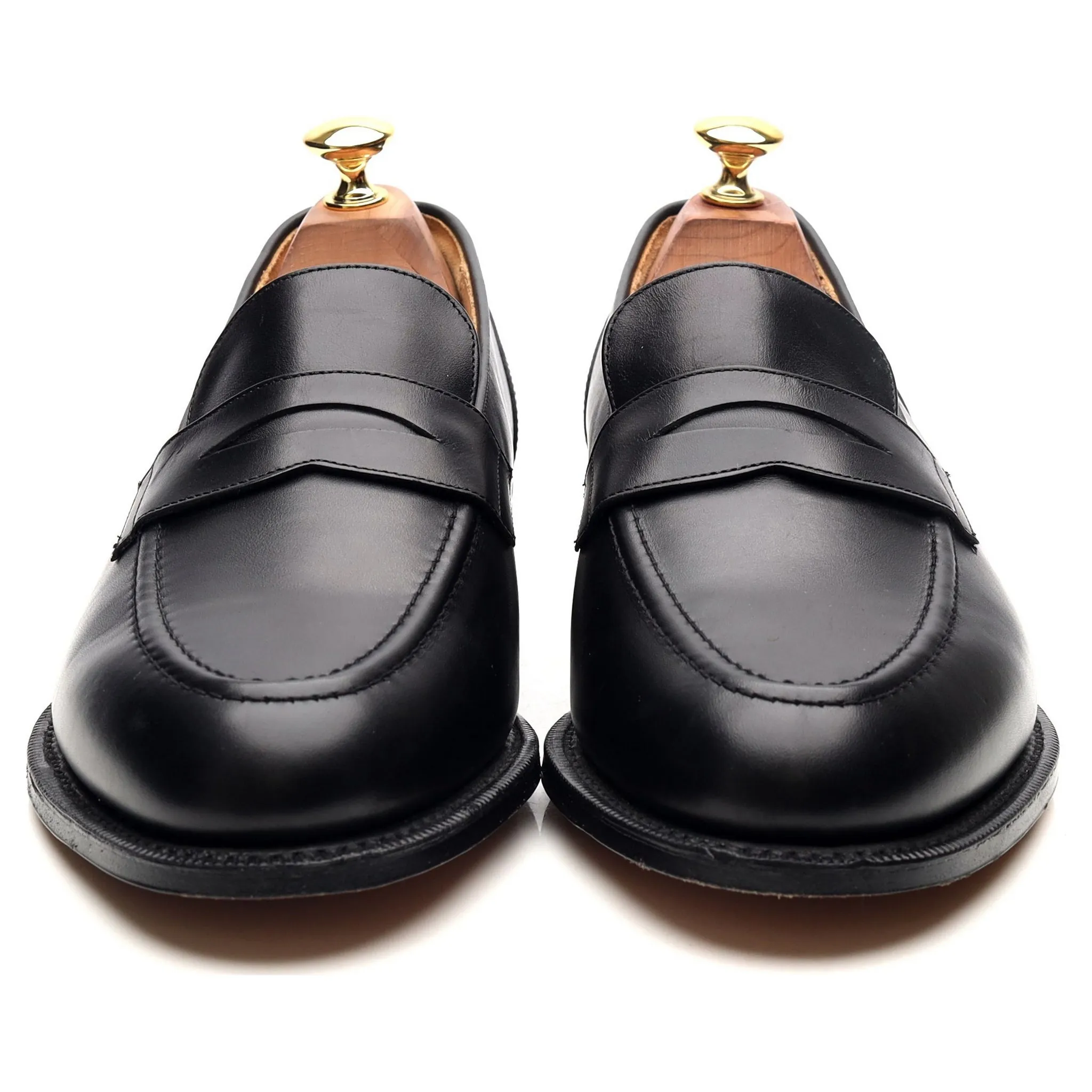 'Salisbury' Black Leather Loafers UK 9 G