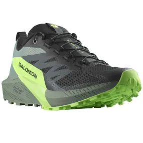 Salomon Sense Ride 5 Trail Runner Black/ Laurel Wreath/ Green Gecko (Men's)