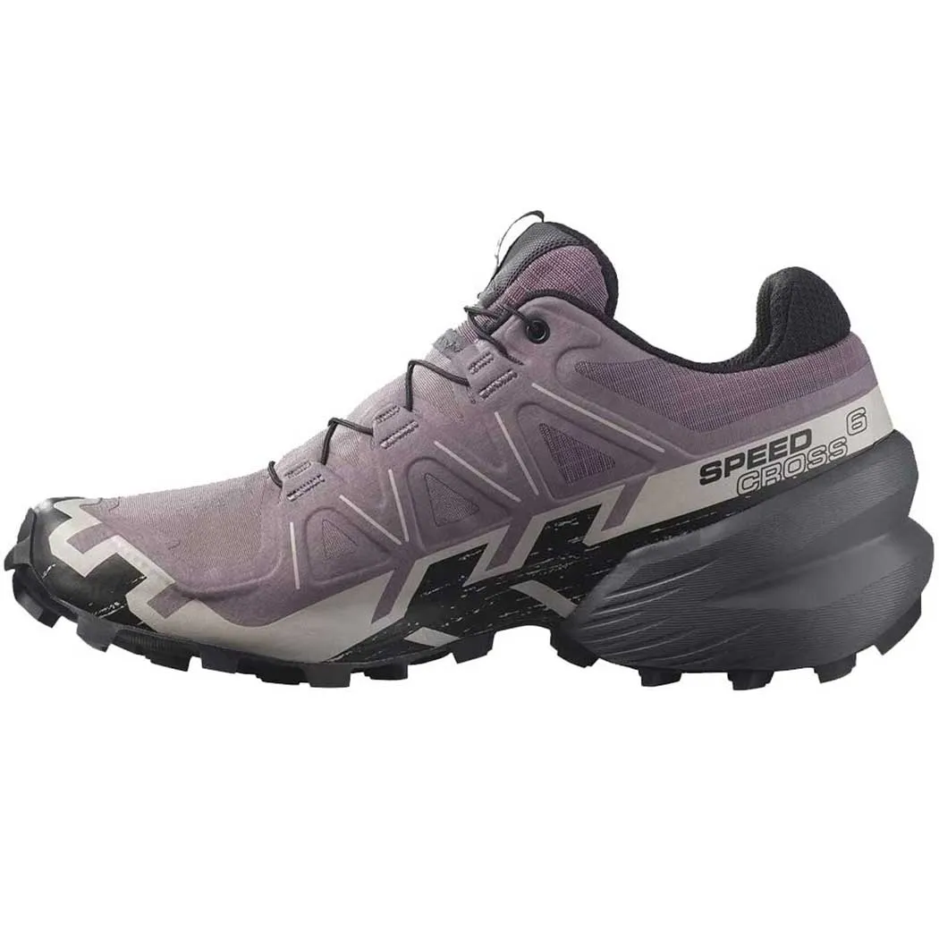 Salomon Speedcross 6 Trail Runner Moonscape/ Black/ Ashes of Roses (Women's)