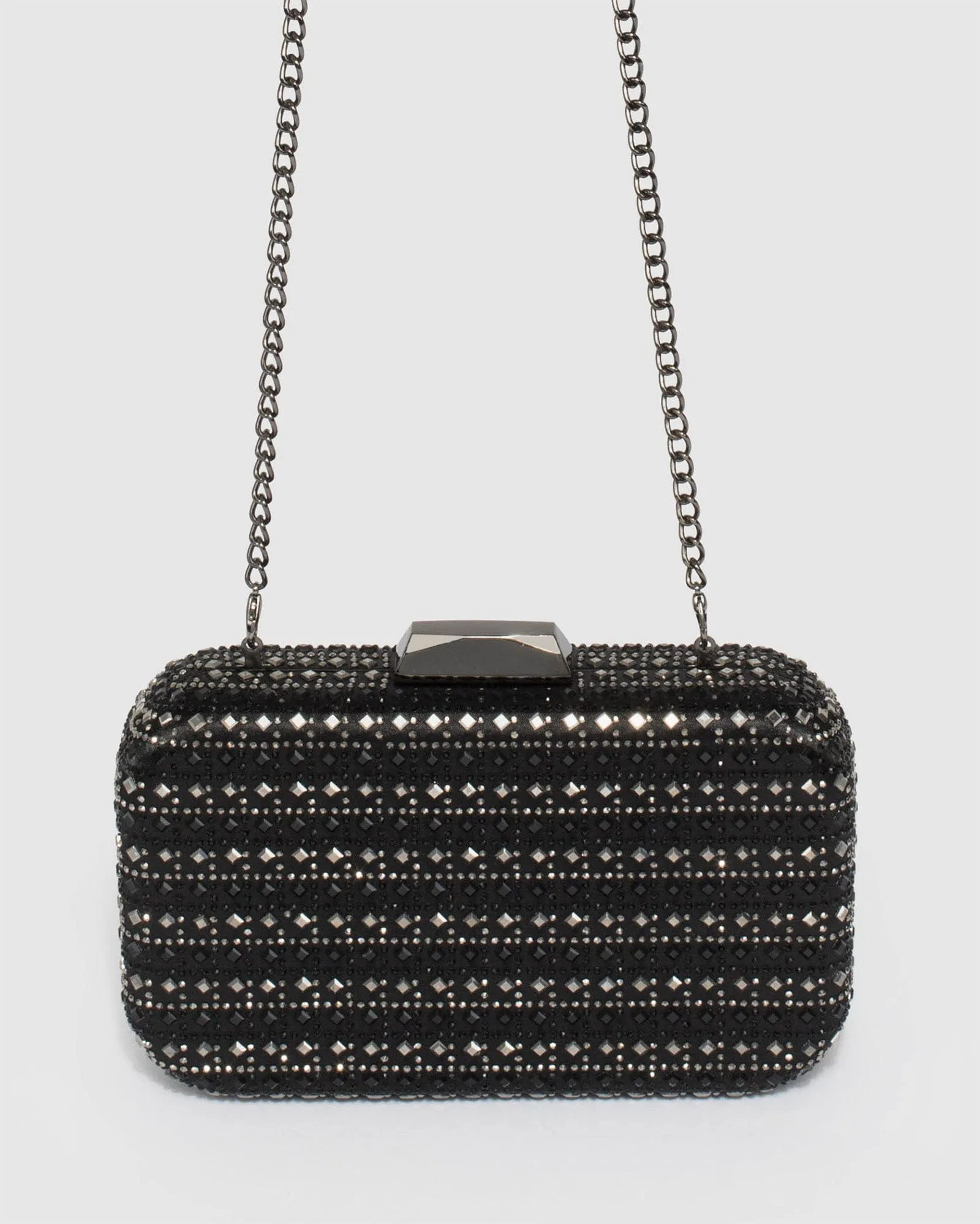 Sarah Black Clutch Bag