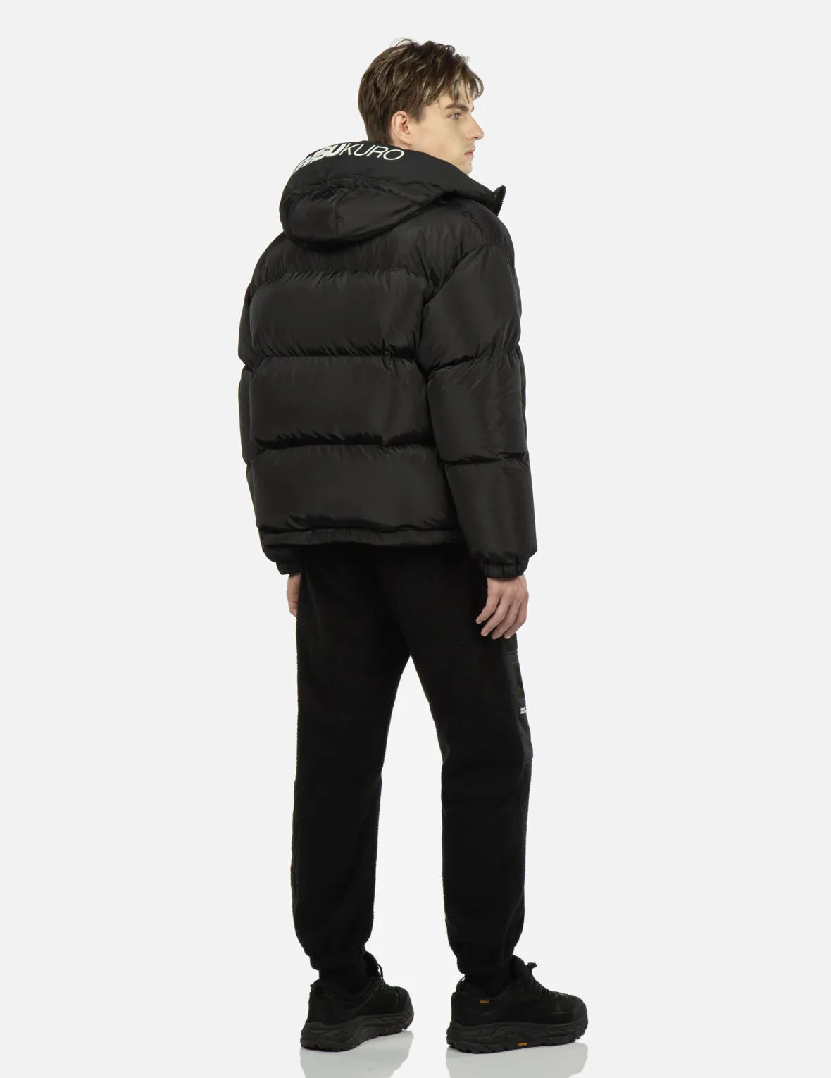 Seagull Patch Hooded Down Jacket