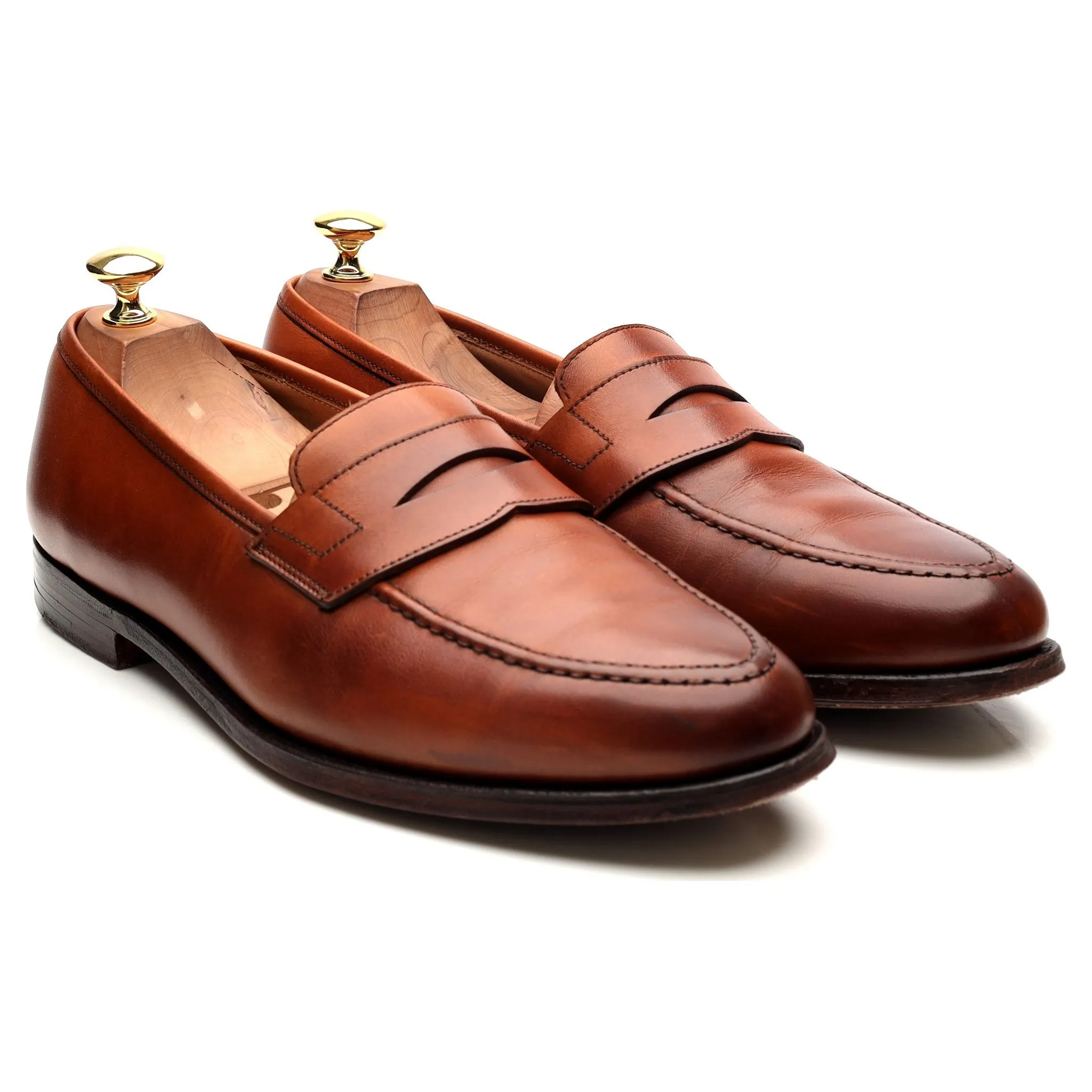 Shipton & Heneage 'Wilton' Tan Brown Leather Loafers UK 9 E