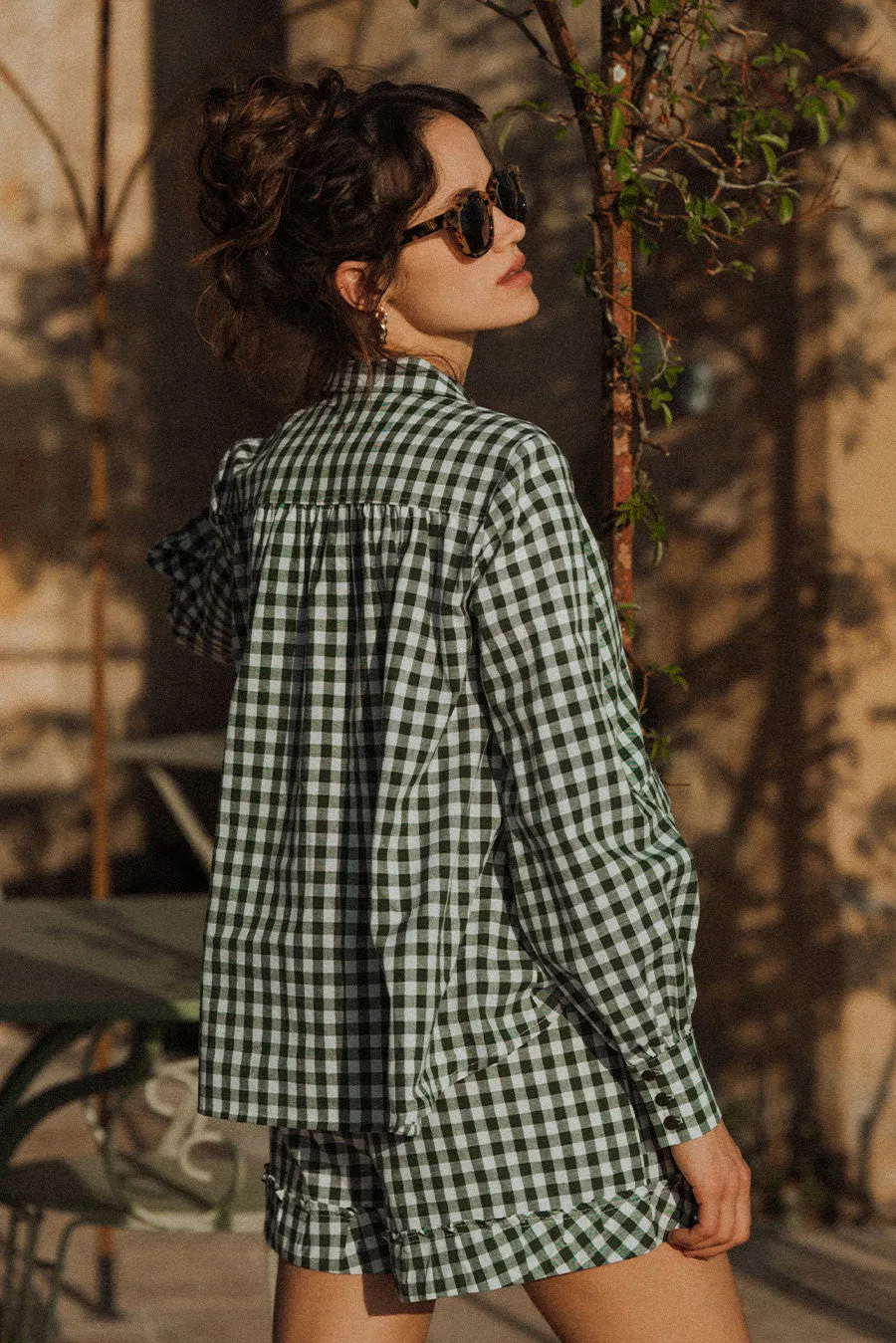Short Thao Vichy Vert